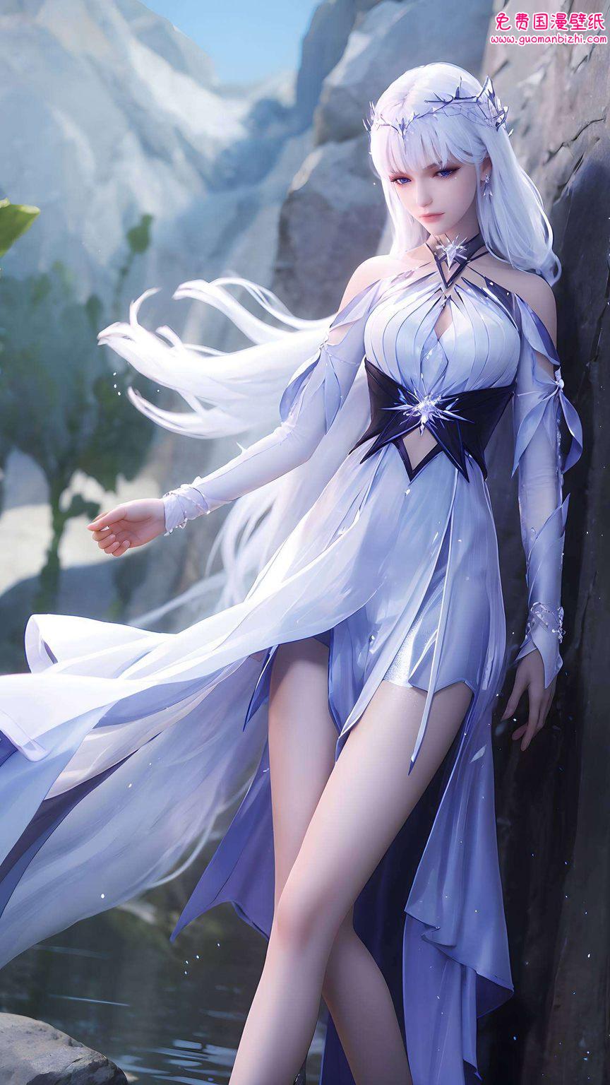 美得让人移不开眼睛简直就是国漫女神的代表！快来把这位玄幻世界的美丽精灵设置为你的手机壁纸
