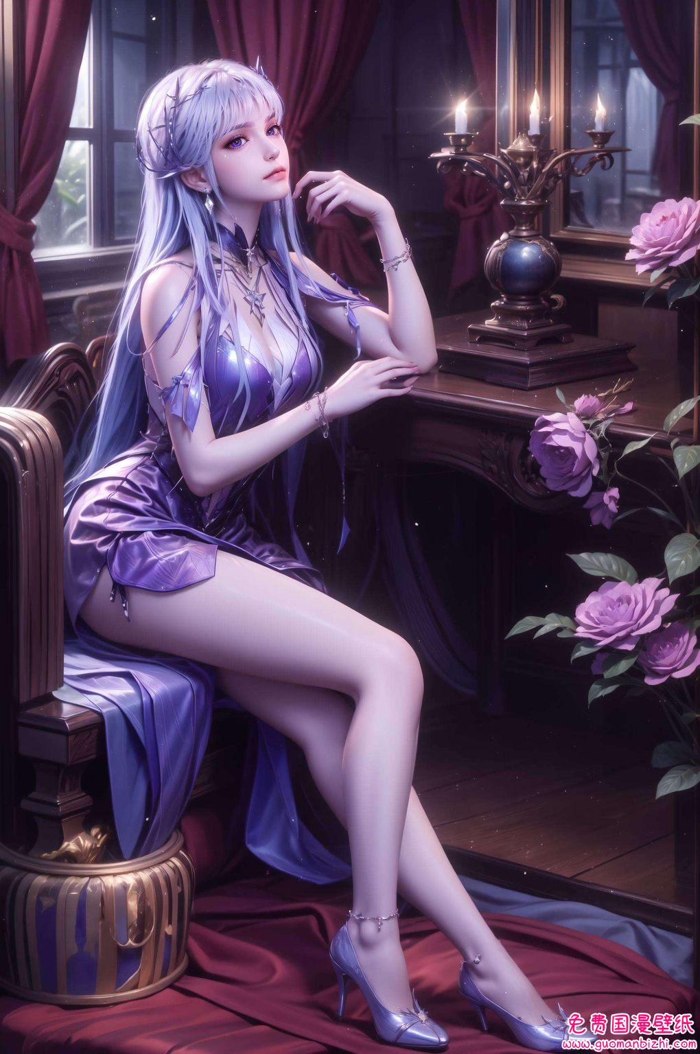 她的魅力被精细描绘每一次滑动屏幕