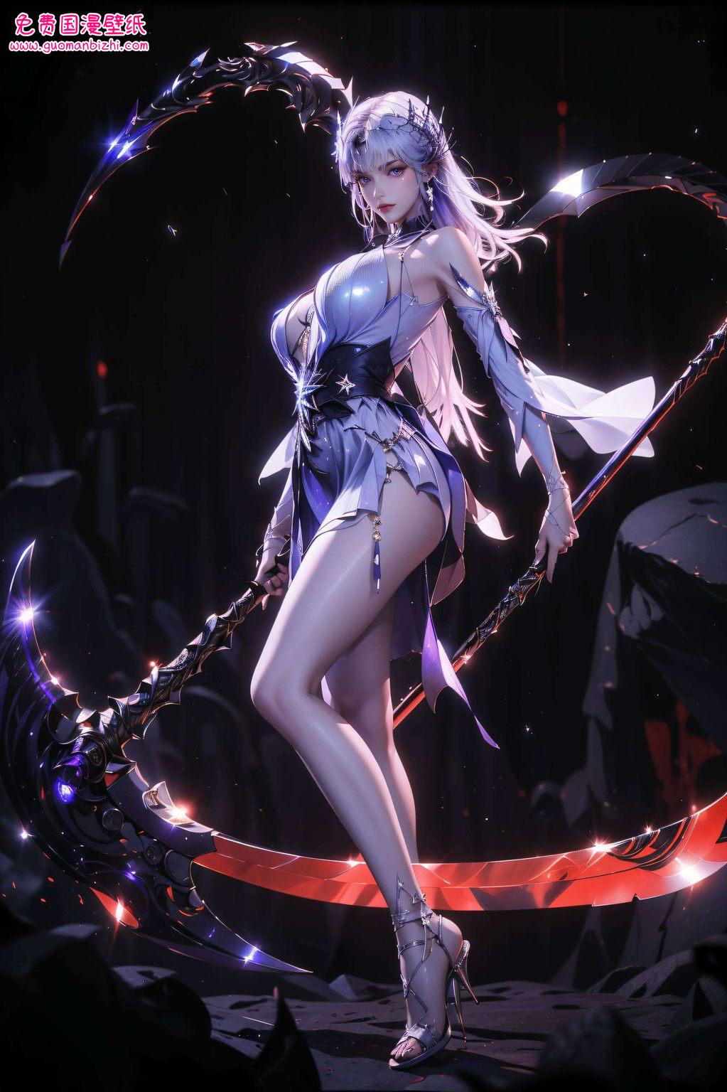 各位小可爱们拿刀的姿势简直帅爆了!她的壁纸融合了苹果的炫彩风格