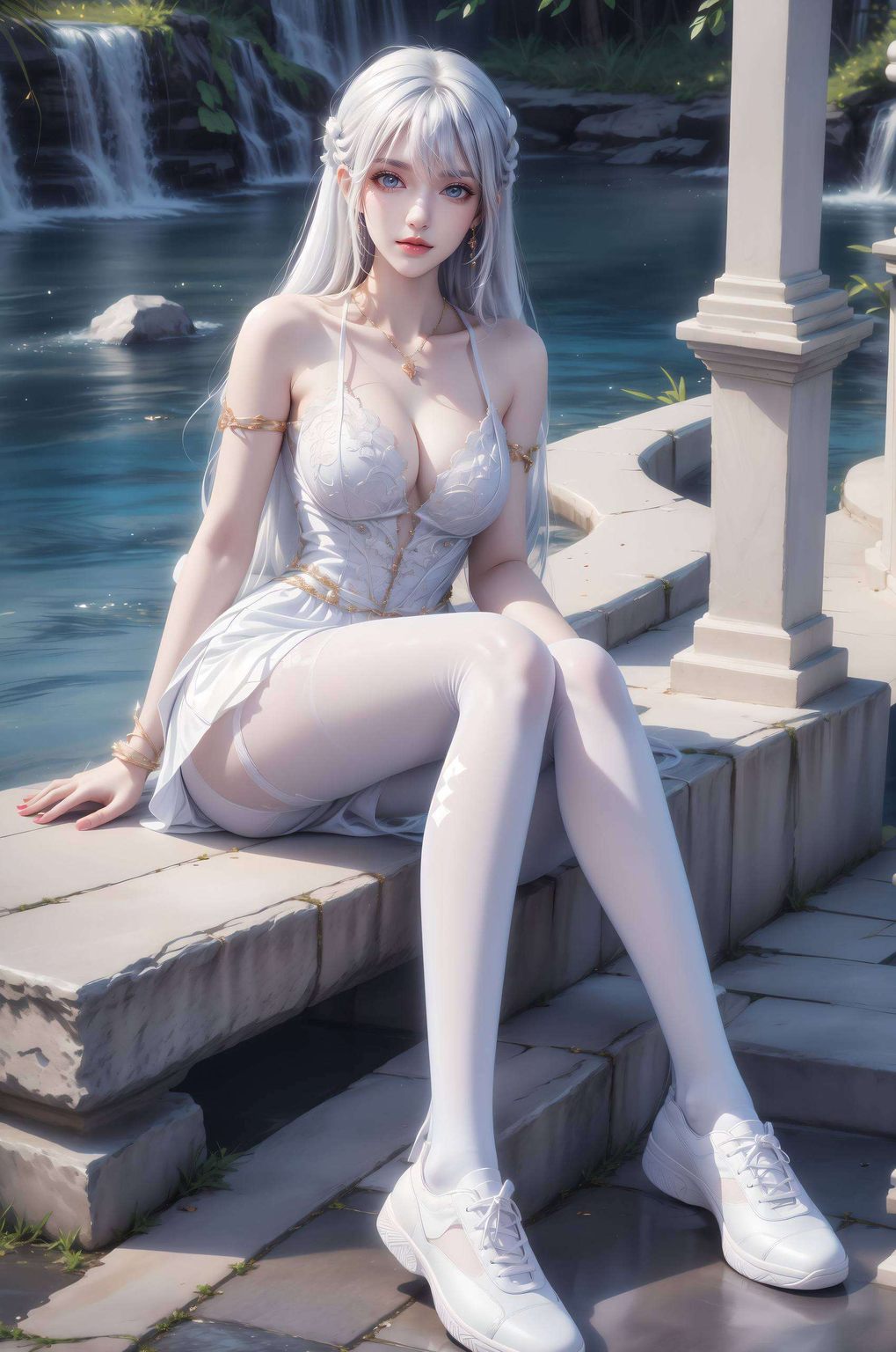 圣采儿那翩翩如仙的玄幻世界中的绝世美女