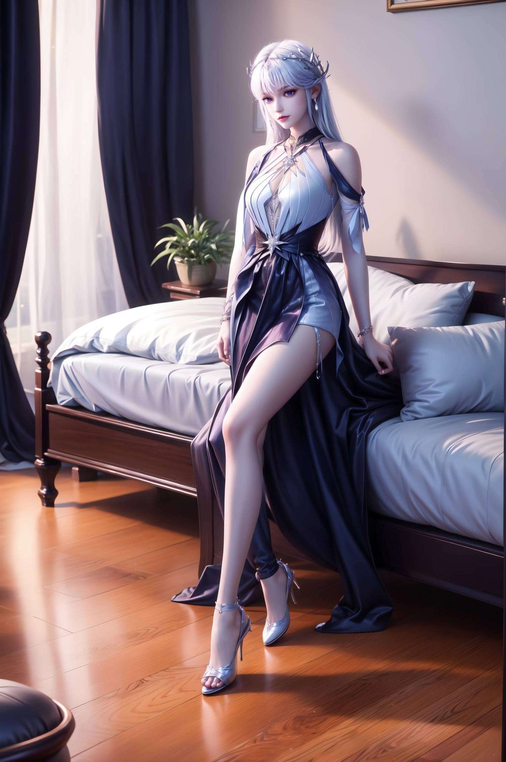 主角就是那位美得让人心动的圣采儿哦！这位来自《神印王座》的玄幻女神今天给大家带来一款超炫酷的国漫壁纸