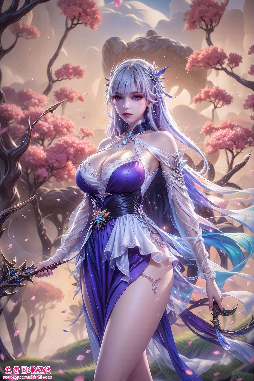 这是《神印王座》中的圣采儿真人壁纸高清图片哦！这位国漫女神简直是小调皮们的最佳选择！快来感受一下国漫美女的魅力吧！✨