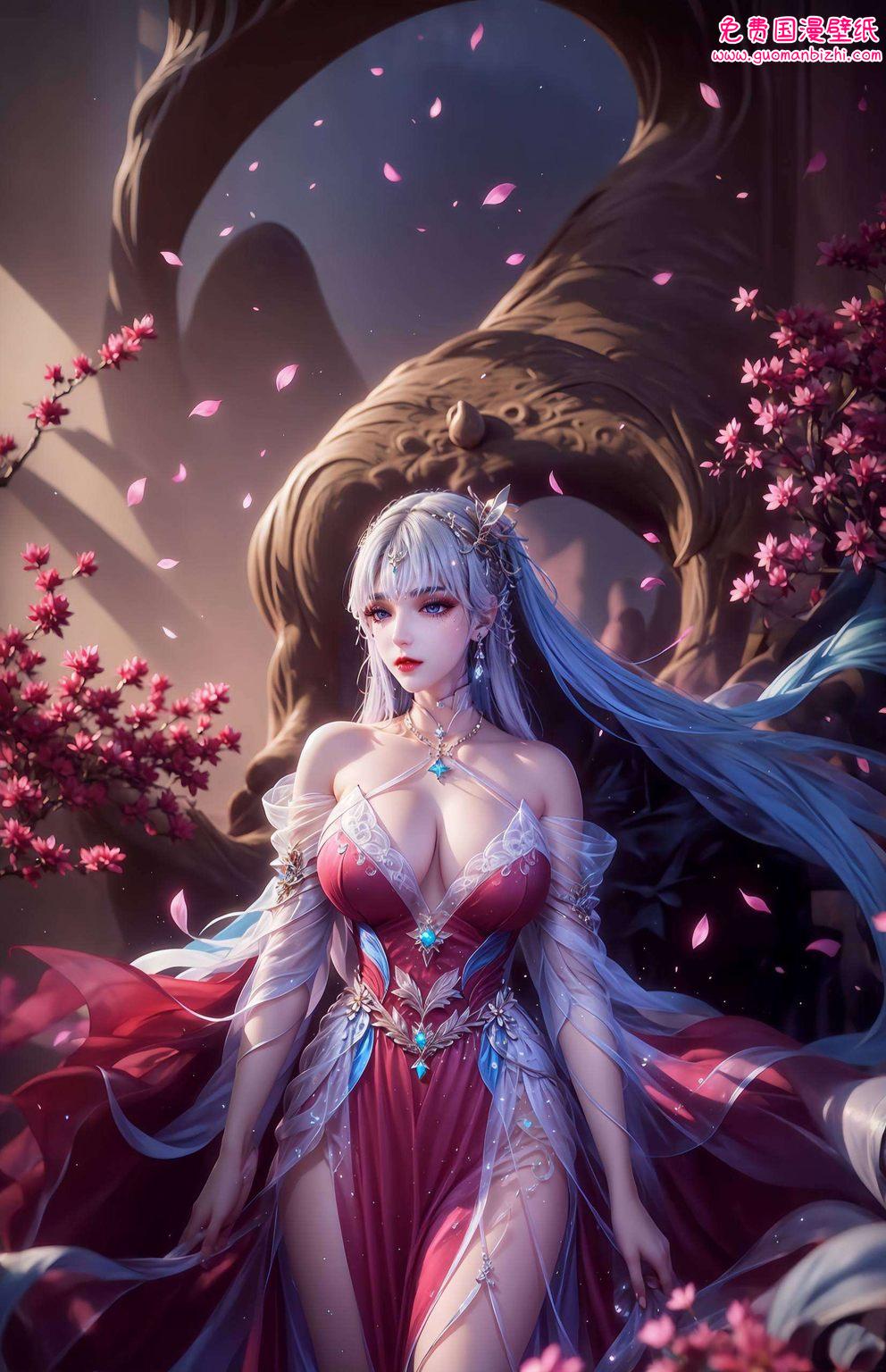 如同仙境中走出的仙子她的牵手壁纸高清展现