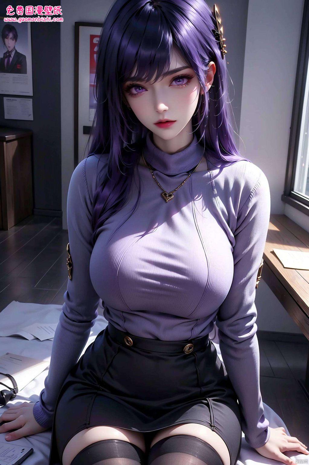 她是那国漫女神的代表她的每一次微笑
