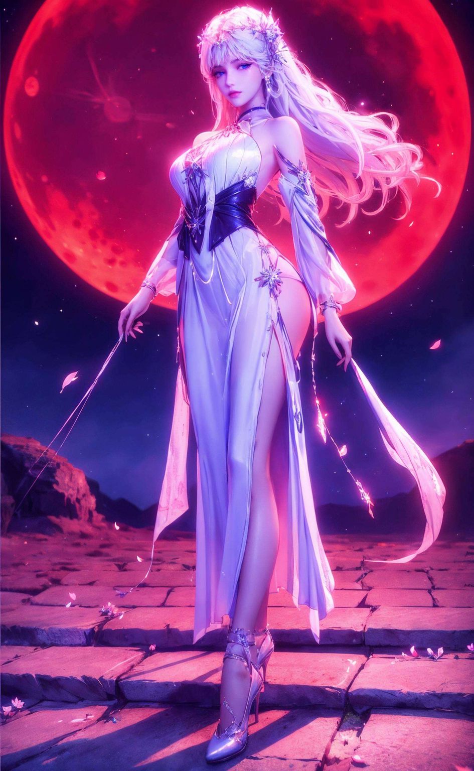 她那清澈的眼眸在这斑斓的国漫世界中