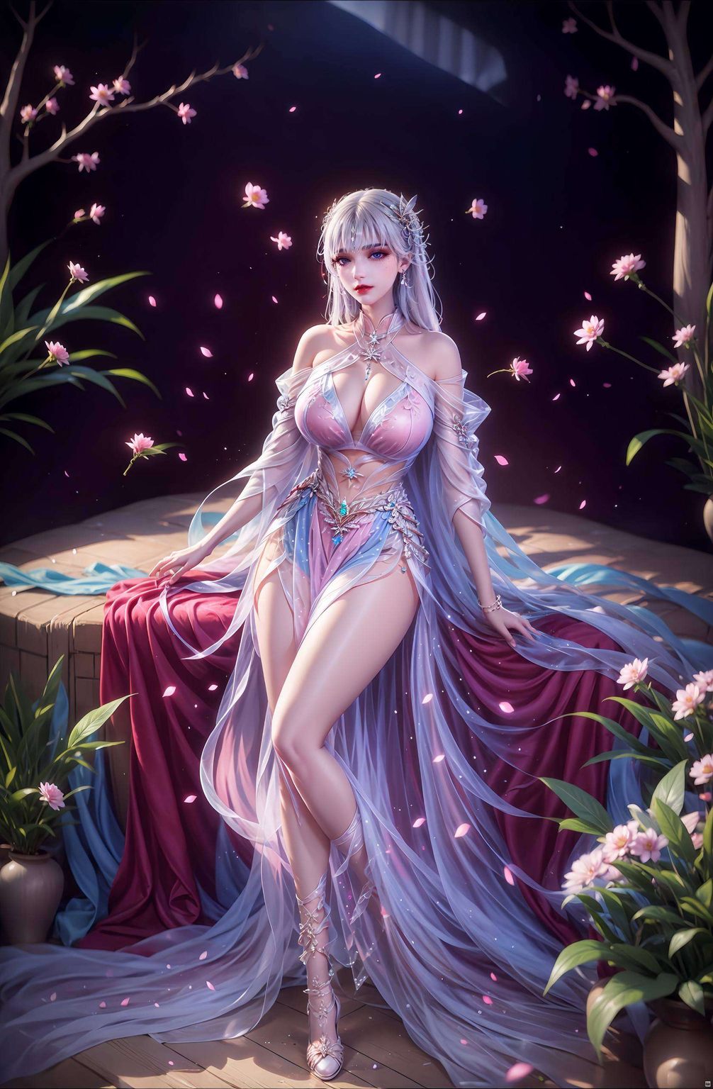 在这炫彩壁纸的完美像素中每一次受伤都是她成长的印记