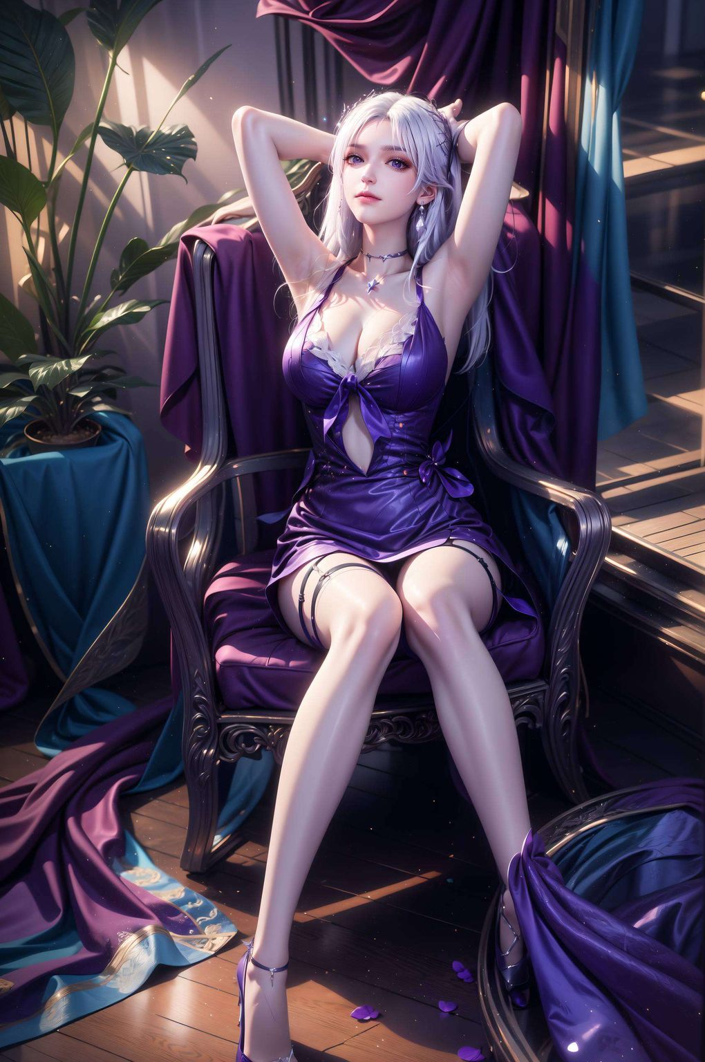 玄幻色彩尽显岂不美哉？此壁纸乃圣采儿之美图