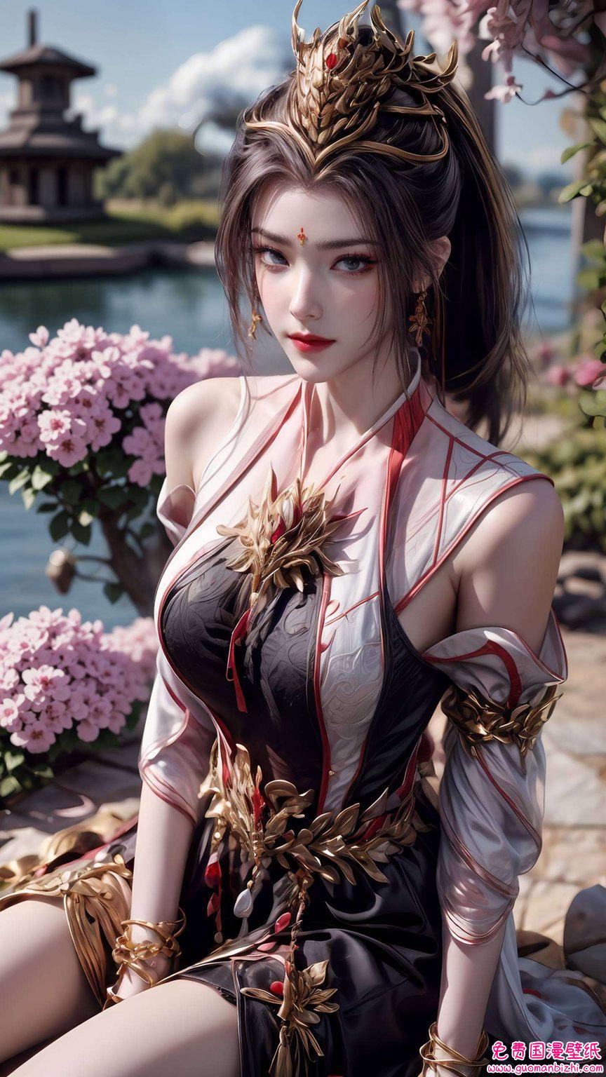 国漫女神的婉约与动漫美女的灵动相互交织让这壁纸不仅是视觉的盛宴