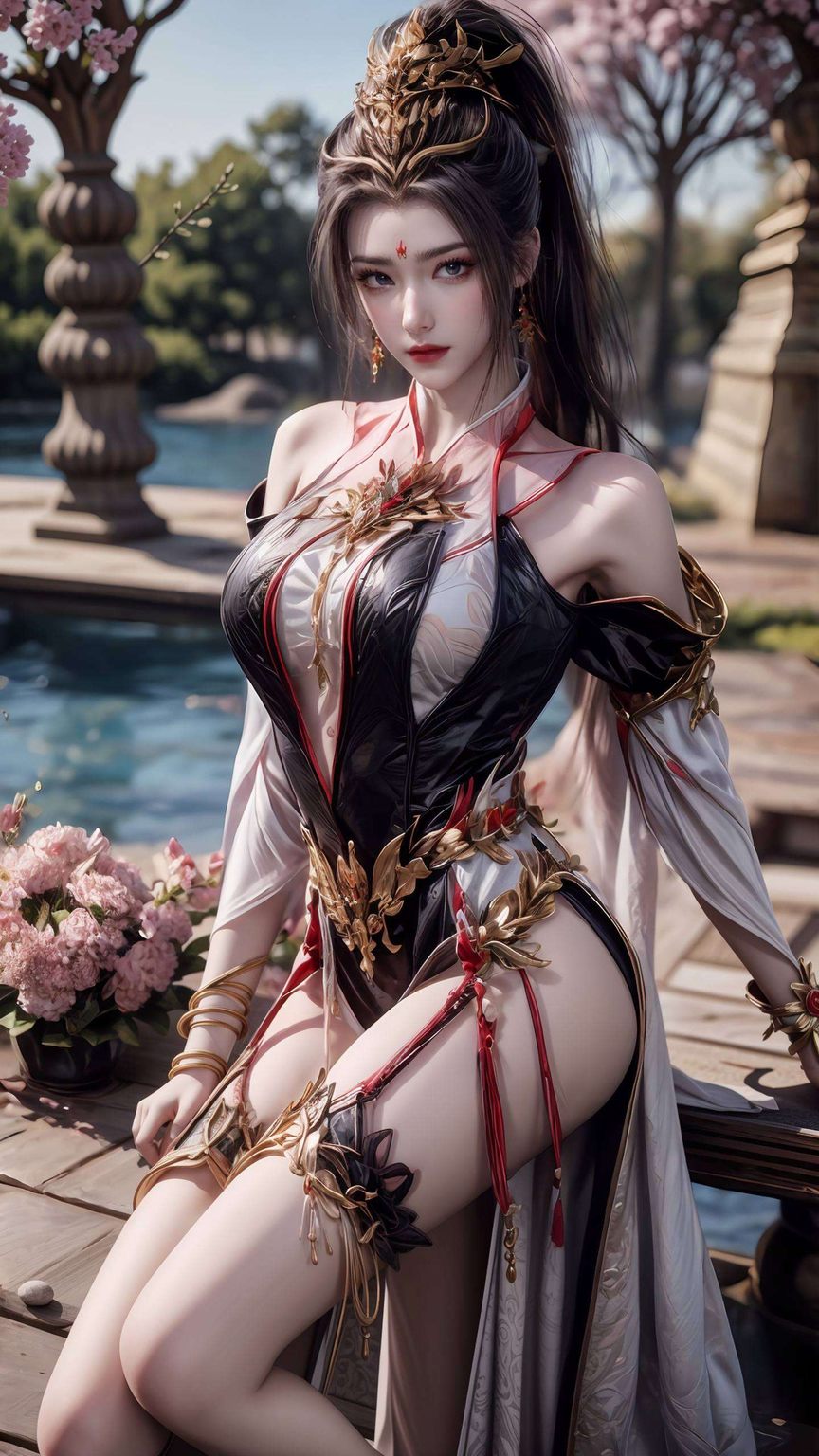 宛如壁画中的古典美女酒玖师叔的新形象壁纸