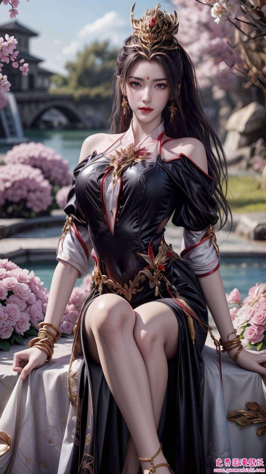 让人不禁赞叹:国漫之美每一帧壁纸都捕捉了她深邃的眼神和婉约的气质