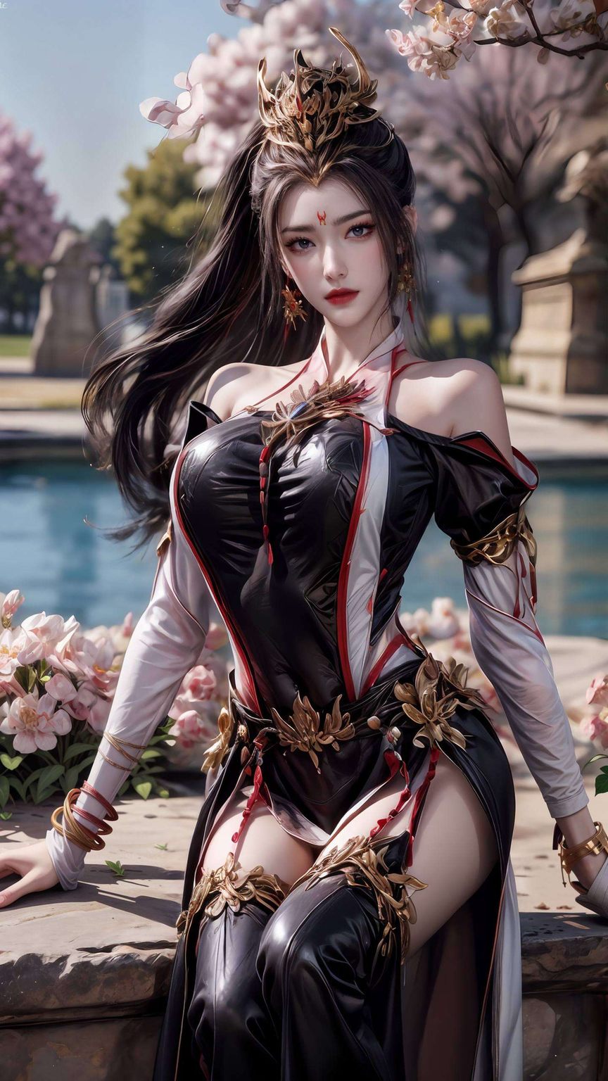 其身影跃然于1920x1080之高清壁纸国漫女神之美誉