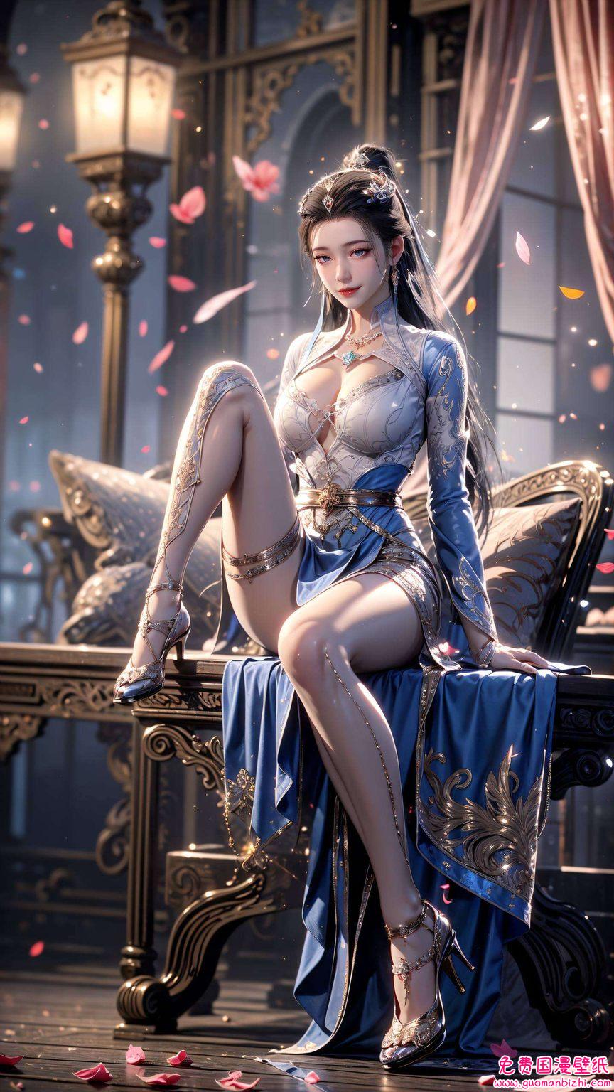 穿梭在皖江雨的细腻水墨之间为你带来国漫女神们的倩影