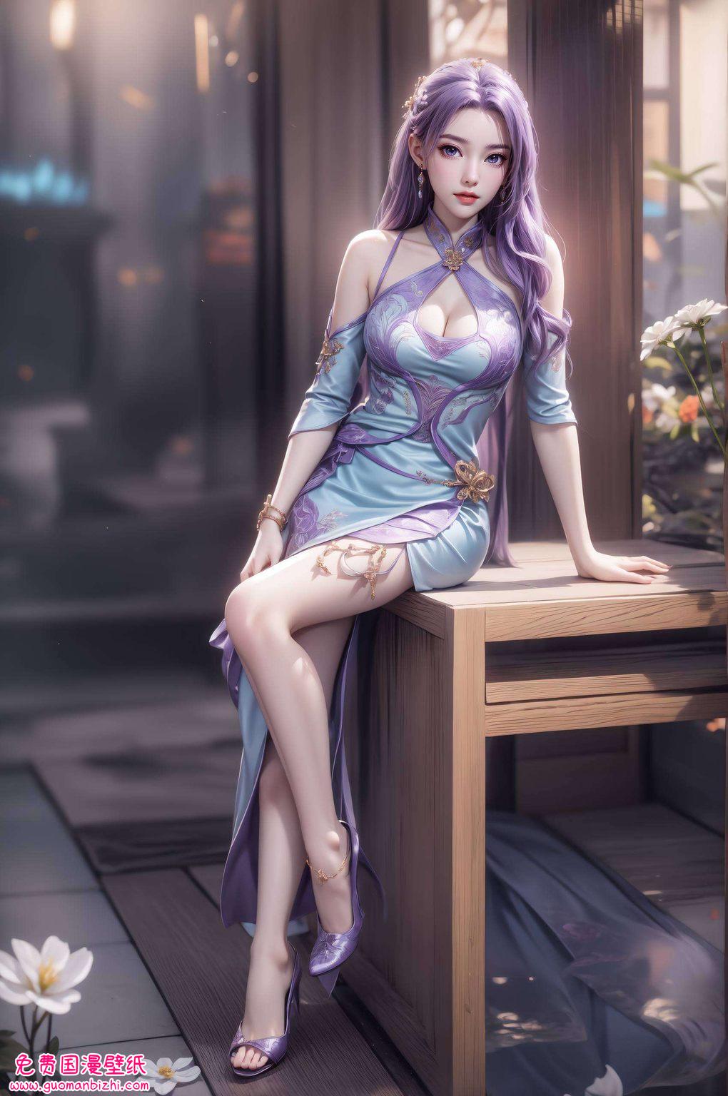 她的每一个眼神漫步在古风的世界里