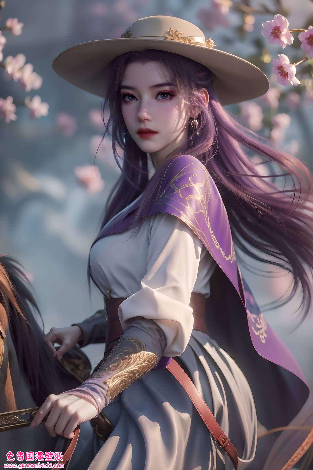 来看看这款师兄啊师兄的云霄紫色壁纸吧！这可是国漫女神的完美展现赶紧把这款高清动漫壁纸设置为你的手机背景