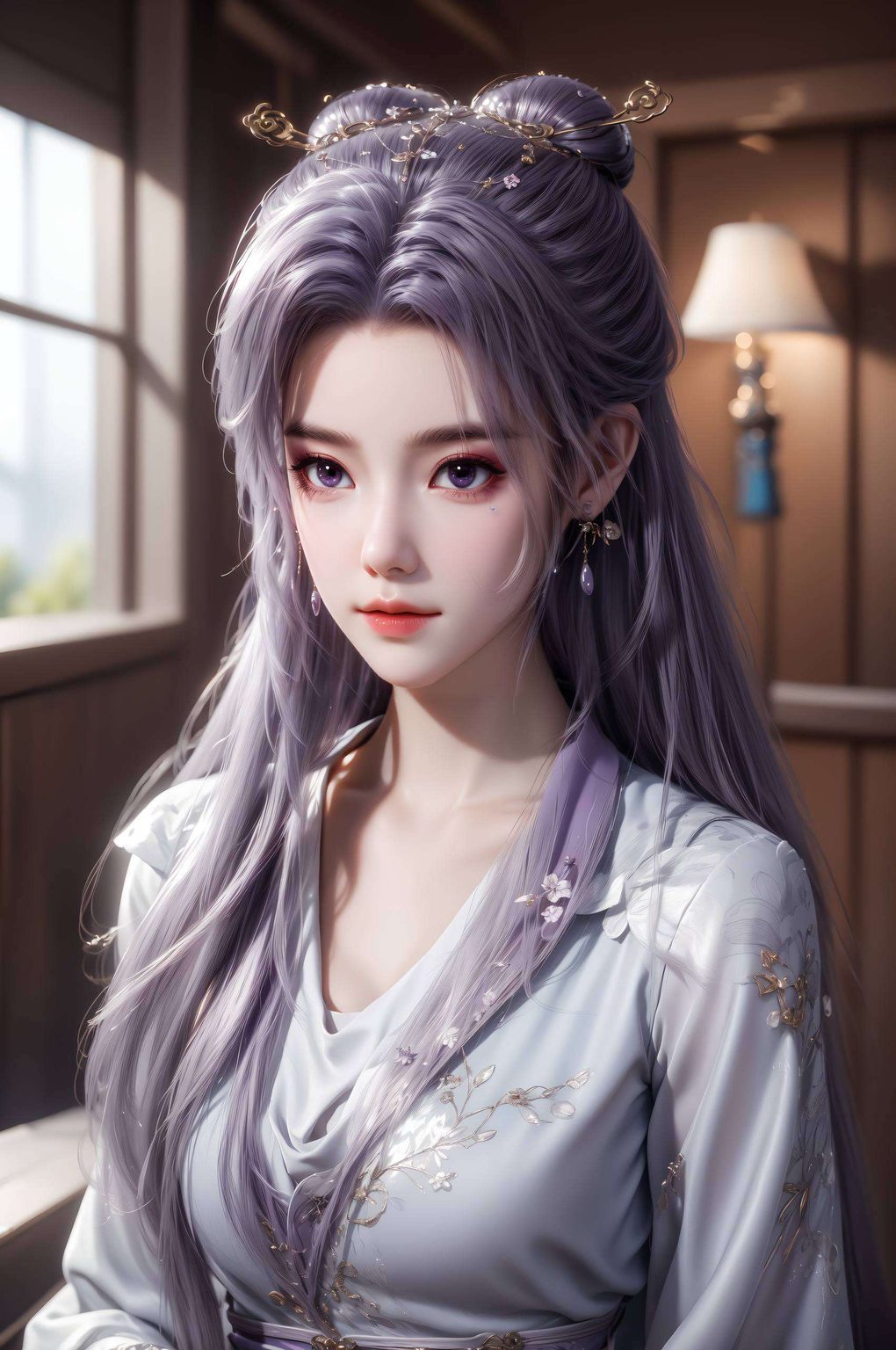 身着华服她眉眼如画