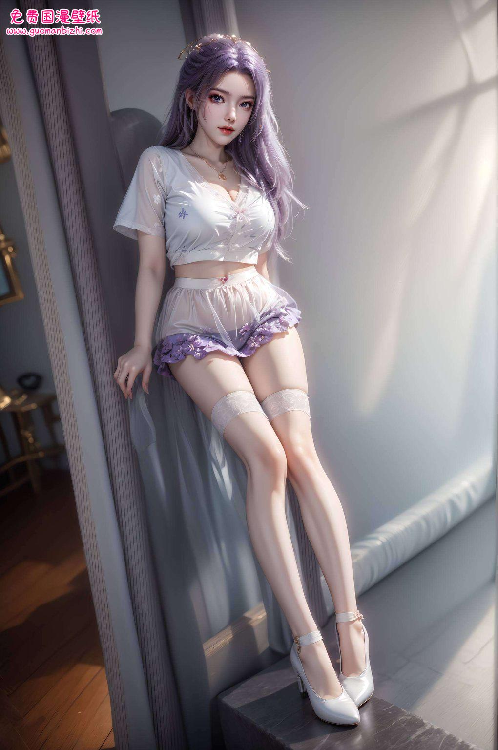 国漫女神的倩影轻盈舞动云霄的电脑壁纸总是独具一格