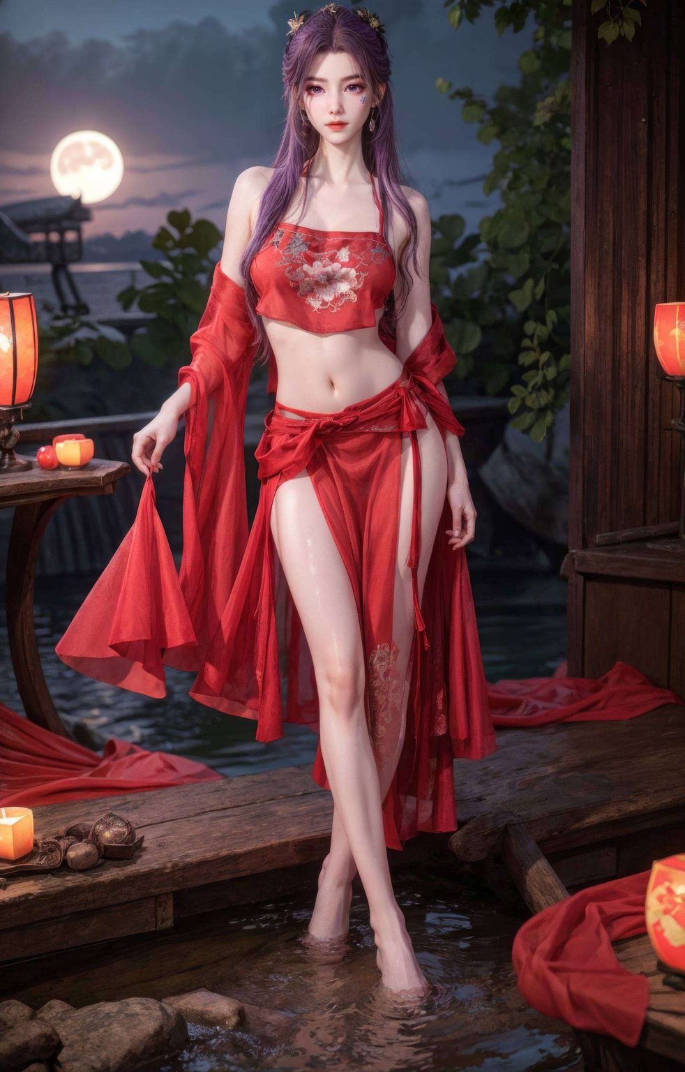 简直秒杀一众国漫女神！这壁纸可是既优雅又飒爽
