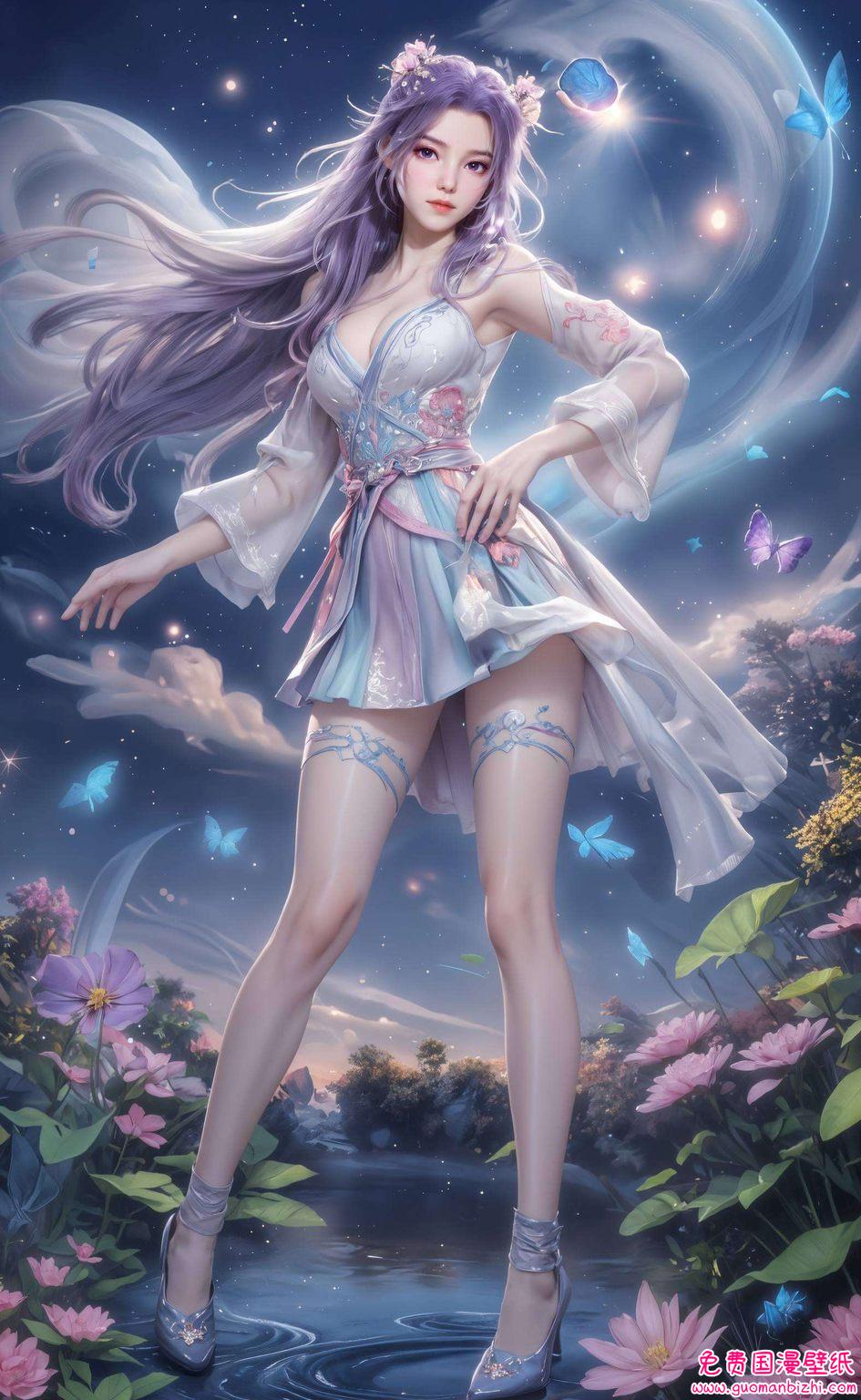 都是国漫女神的倩影流转都是对视觉的呵护