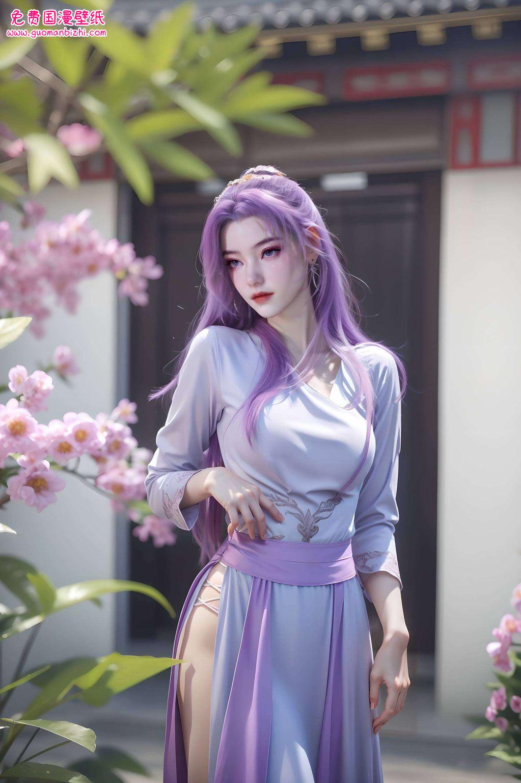 或英气逼人玄幻元素与动漫女神的美貌交织