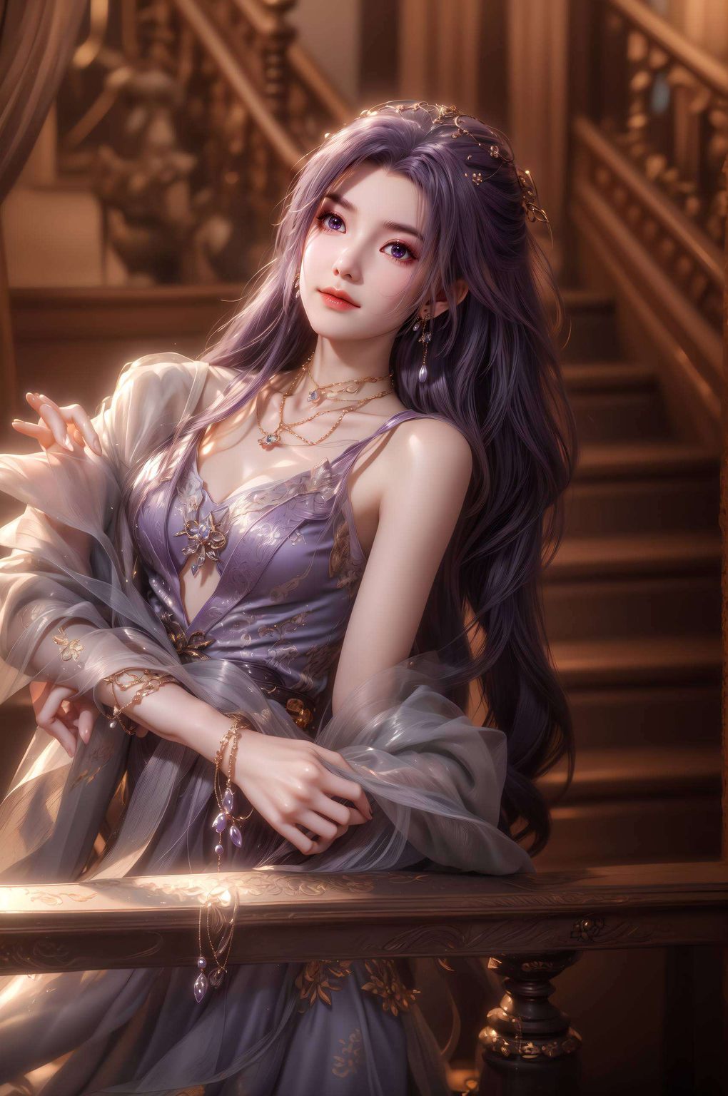 师兄啊师兄在那一片梦幻般的紫色壁纸中
