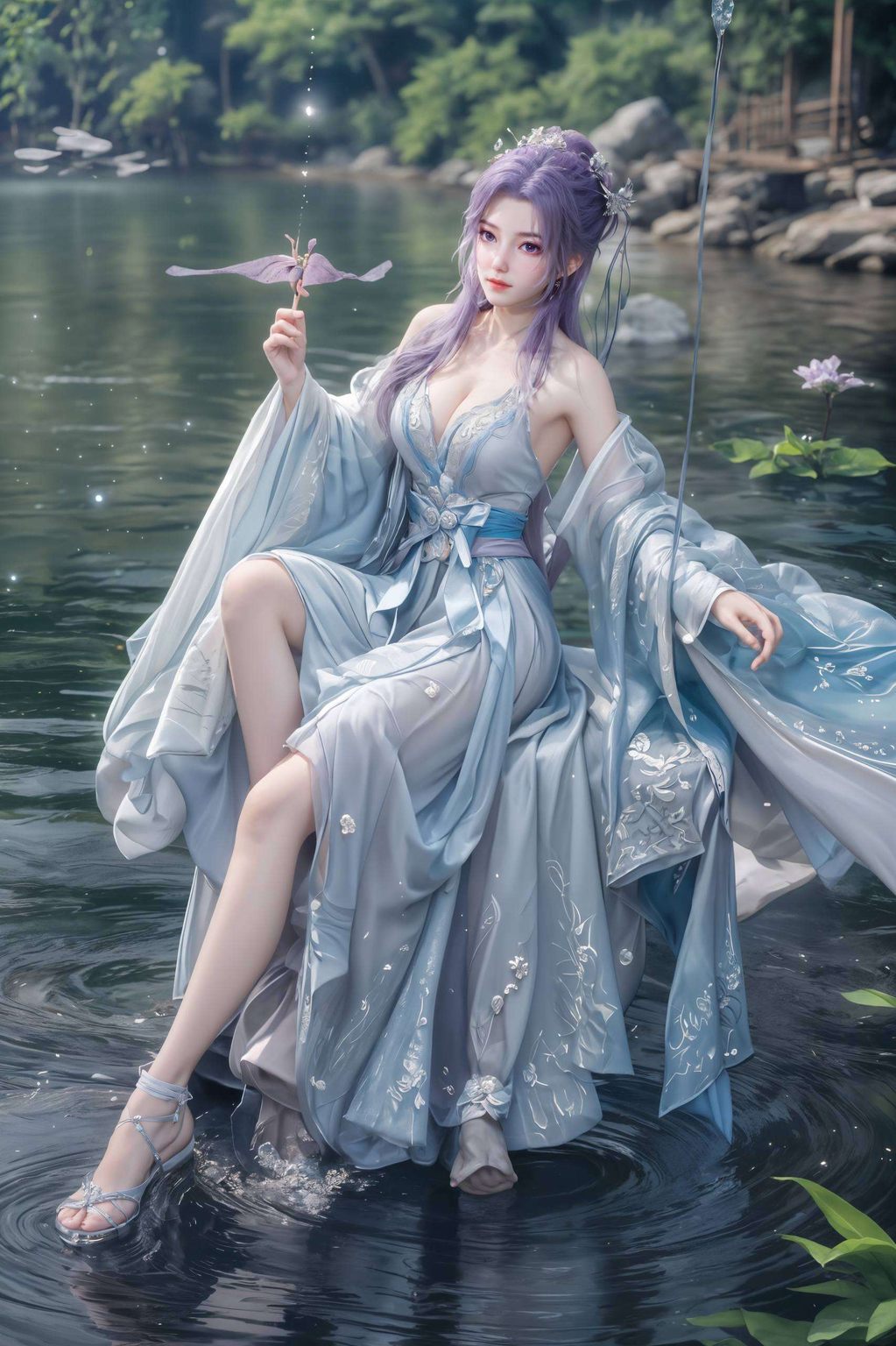 而他身边的国漫女神陪伴我们感受每一天的温暖与光芒