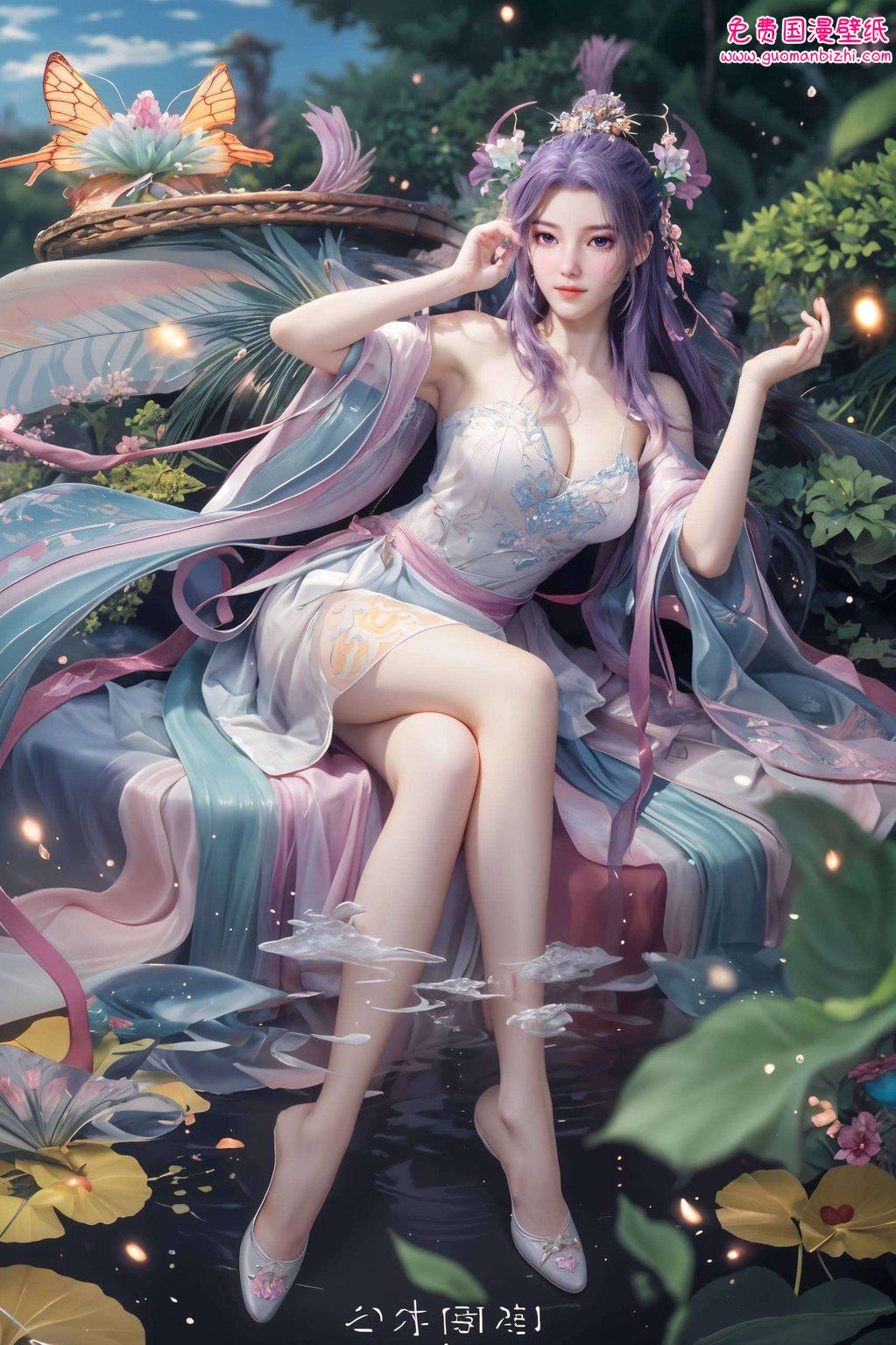 你那新建模的云霄超清壁纸可真是让人眼前一亮！这位国漫女神站在云端嘿
