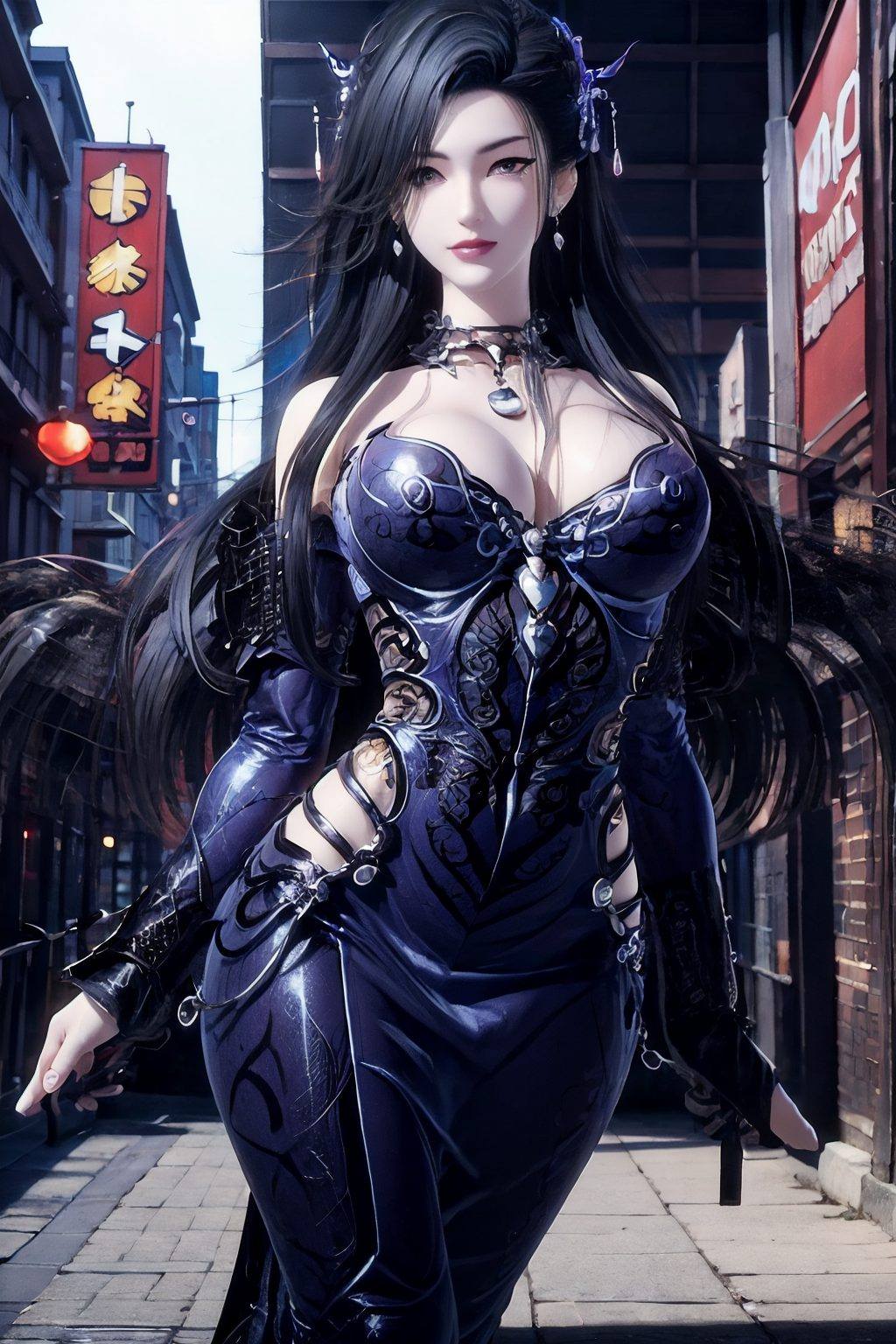 她那独具一格的美穿梭于国漫的绚丽世界