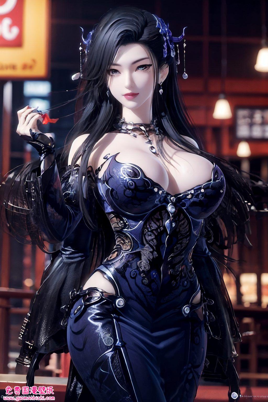 都像是国漫世界中的一抹璀璨无双壁纸潮女妖舞动着她魅惑的尾羽