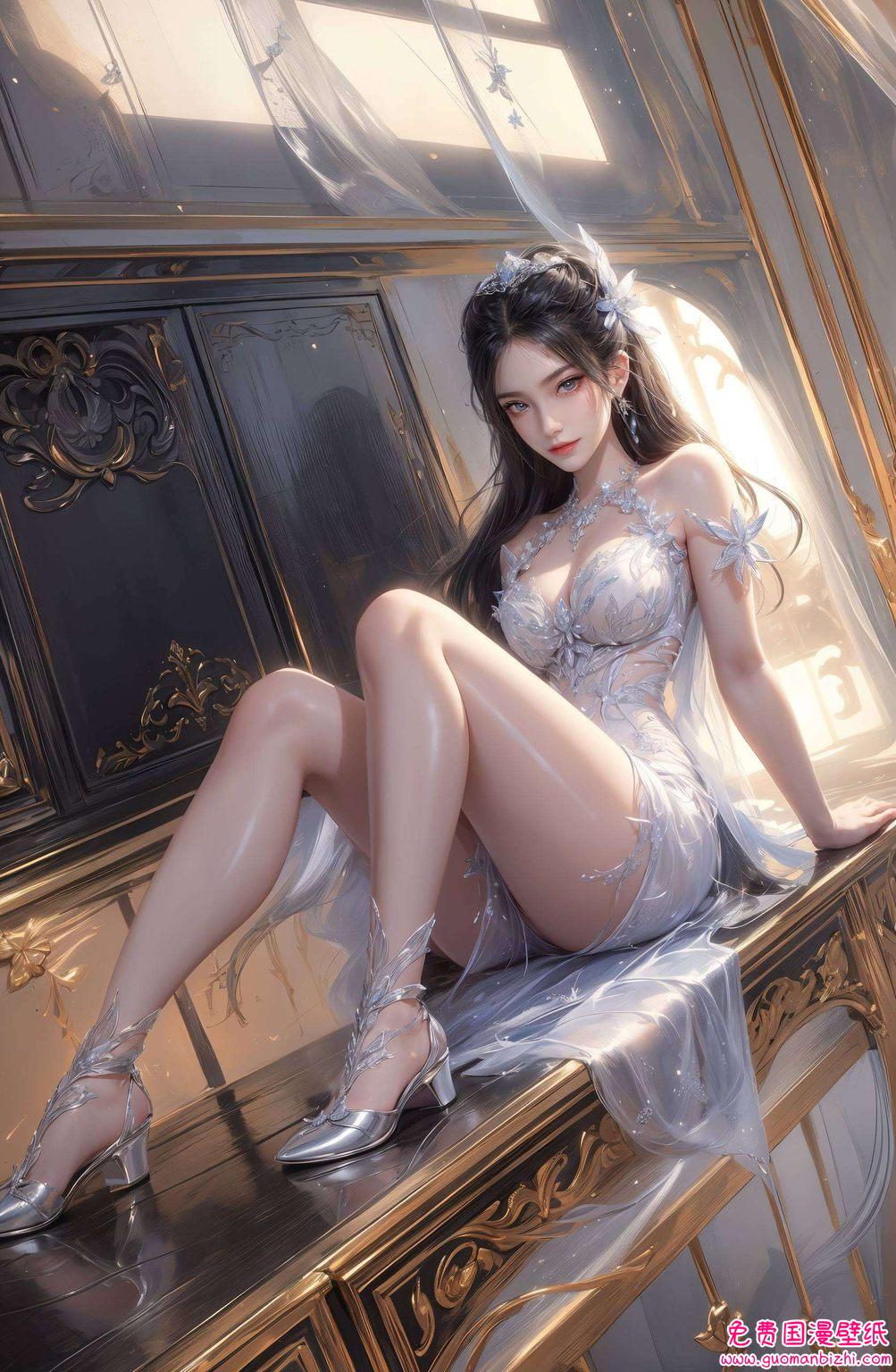 一位翩翩起舞的玄幻国漫女神美艳动人