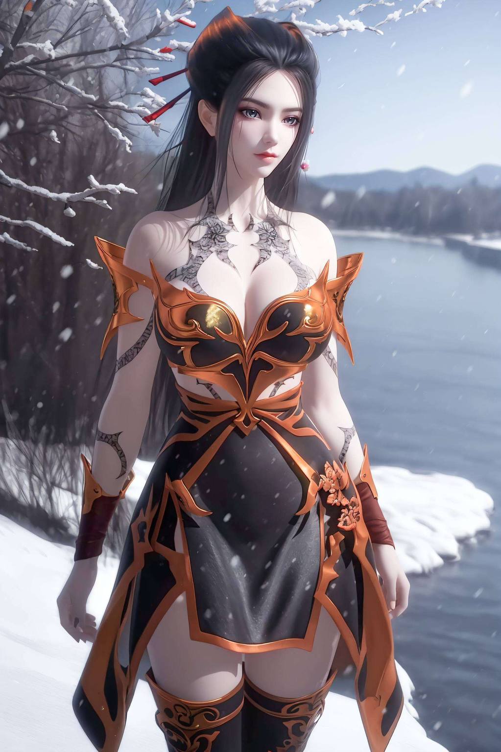 绽放着国漫女神的独特魅力在苹果屏幕上