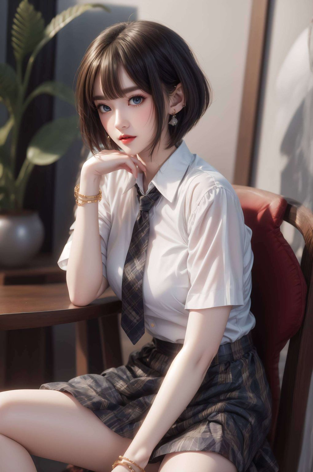 她的眼神深邃都是对国漫美女形象的精致诠释