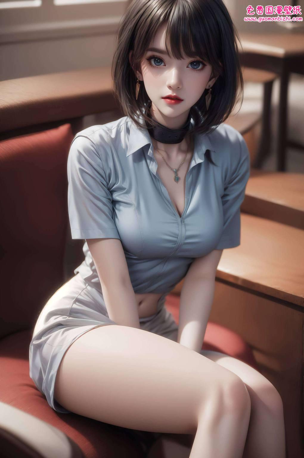 为你的手机增添一份别样的风情动漫美女的清新形象
