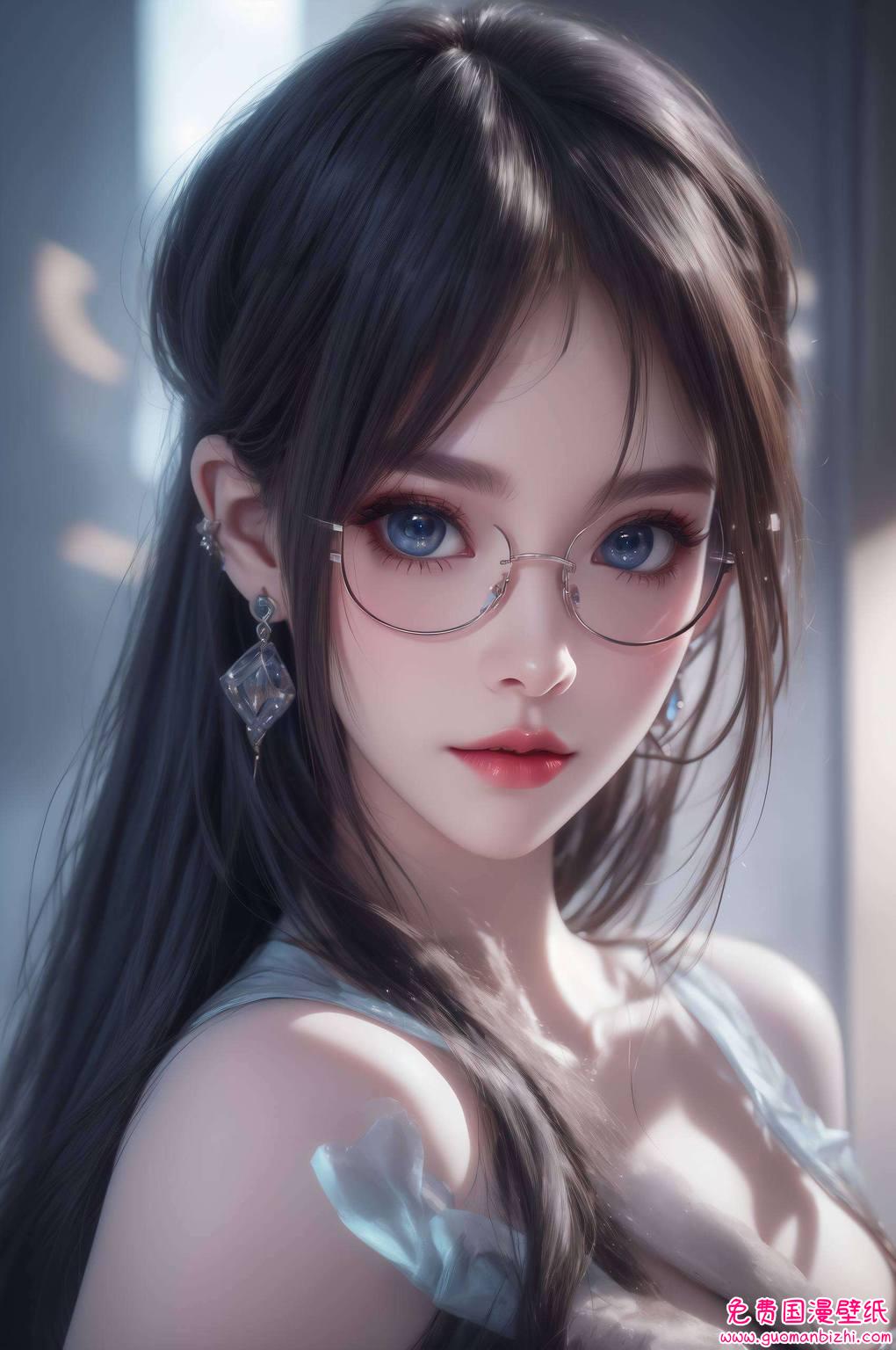 动漫美女巧笑倩兮AI巧手绘就