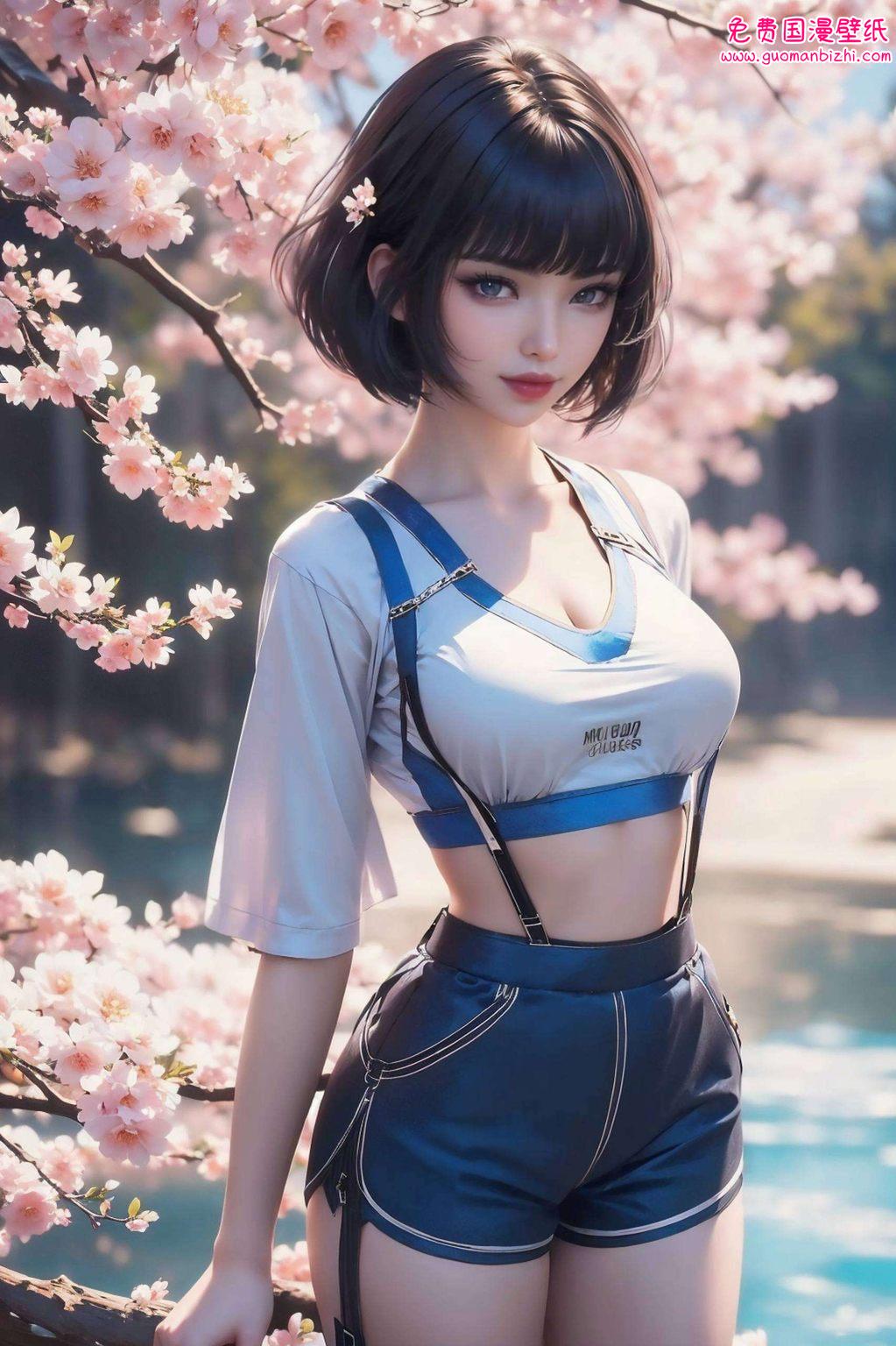 细腻描绘出姬青的灵动与优雅青舞姬枫树的高清壁纸