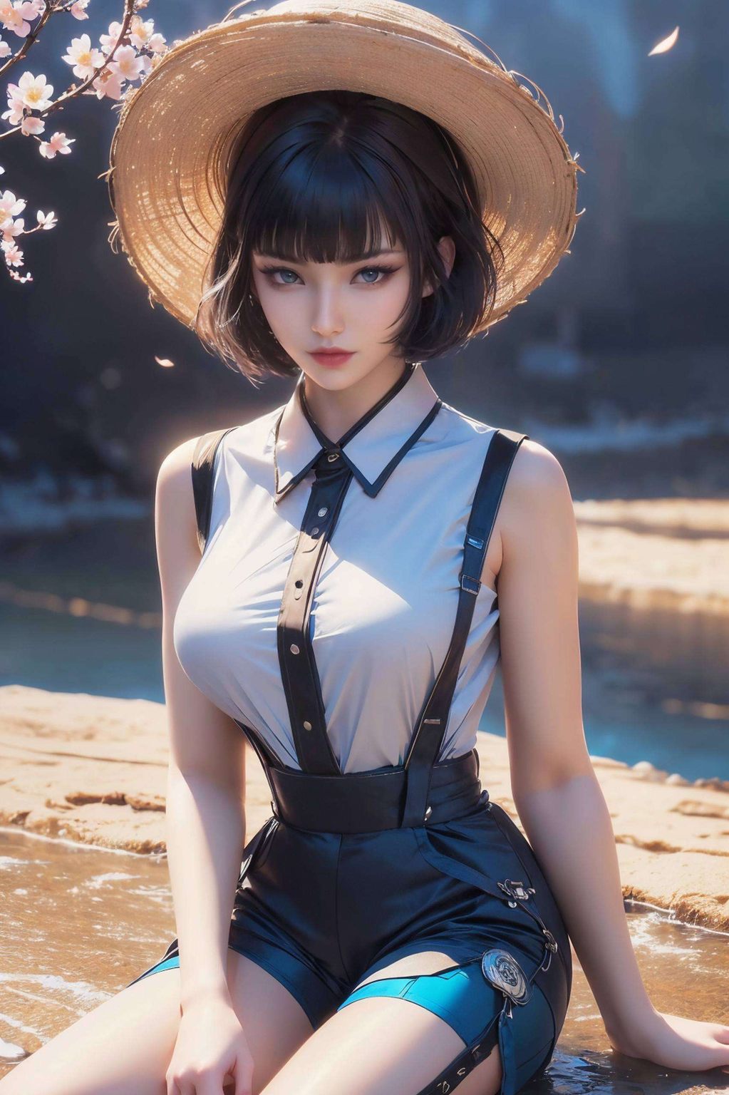 她是国漫美女的代表在4K横屏超清壁纸中更显灵动与神秘