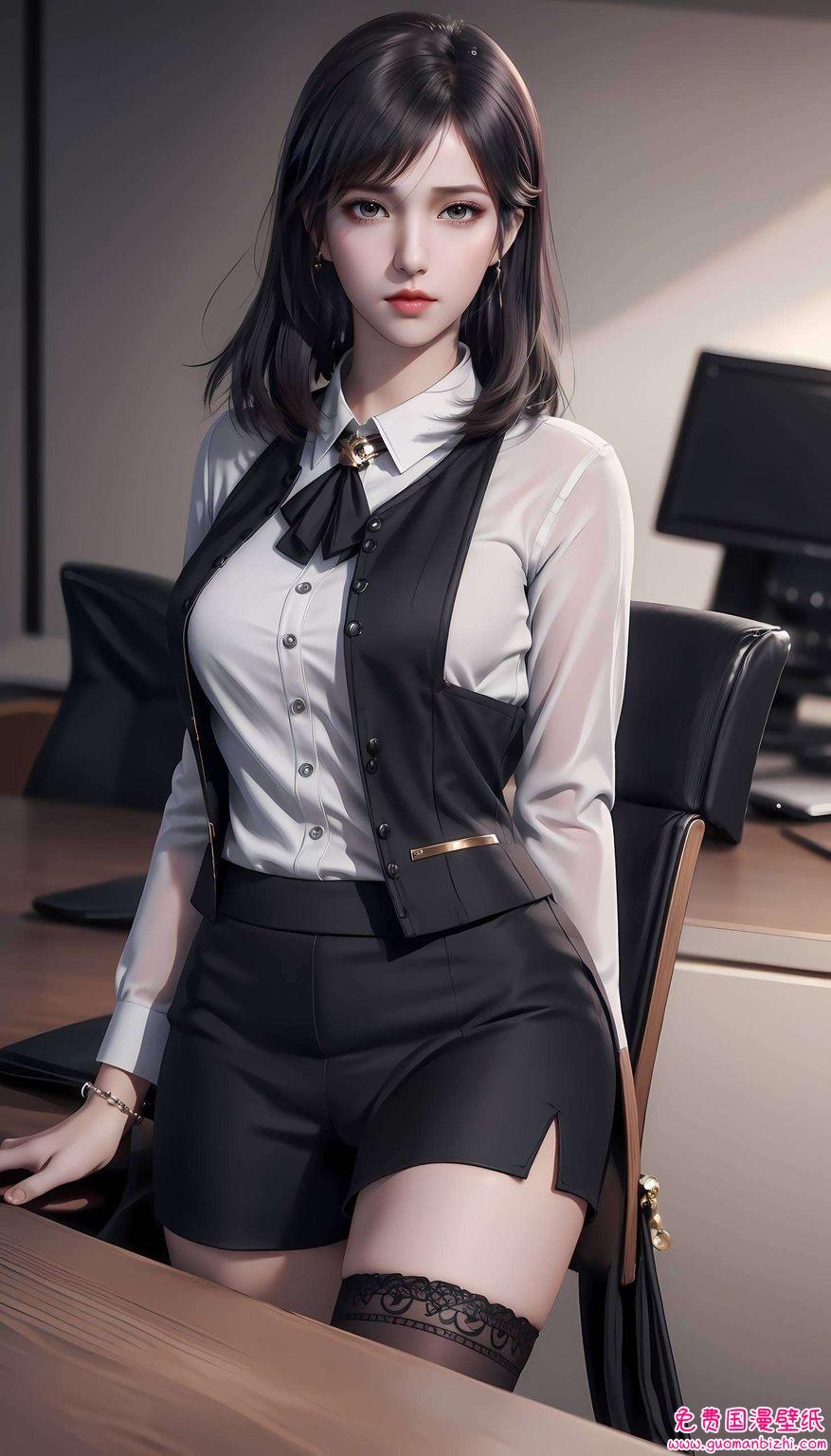 星空壁纸与国漫美女的交融在绿意盎然的像素世界里