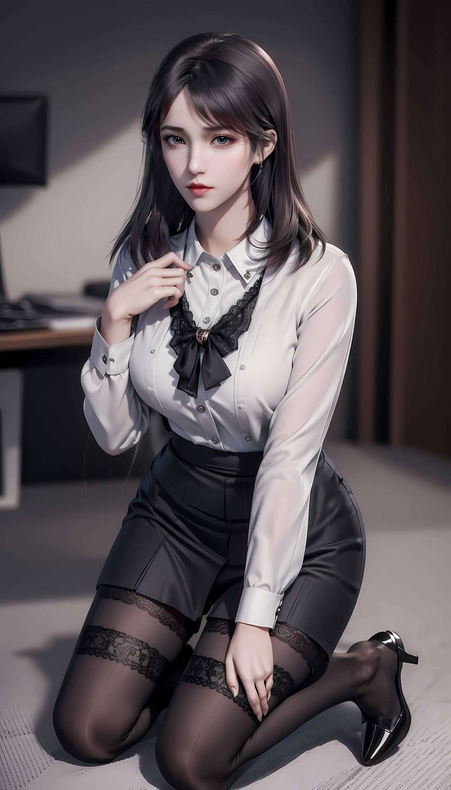 如同那些国漫美女中的精灵仿佛打开了通往另一个世界的窗口