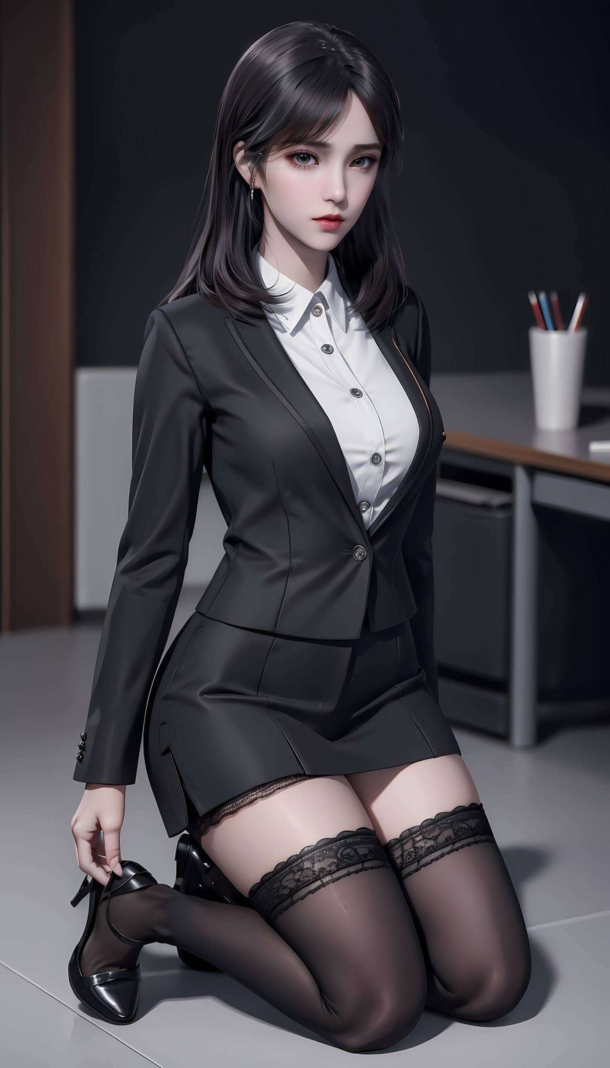 在国漫的世界里一袭华服映衬着她的锐利眼神