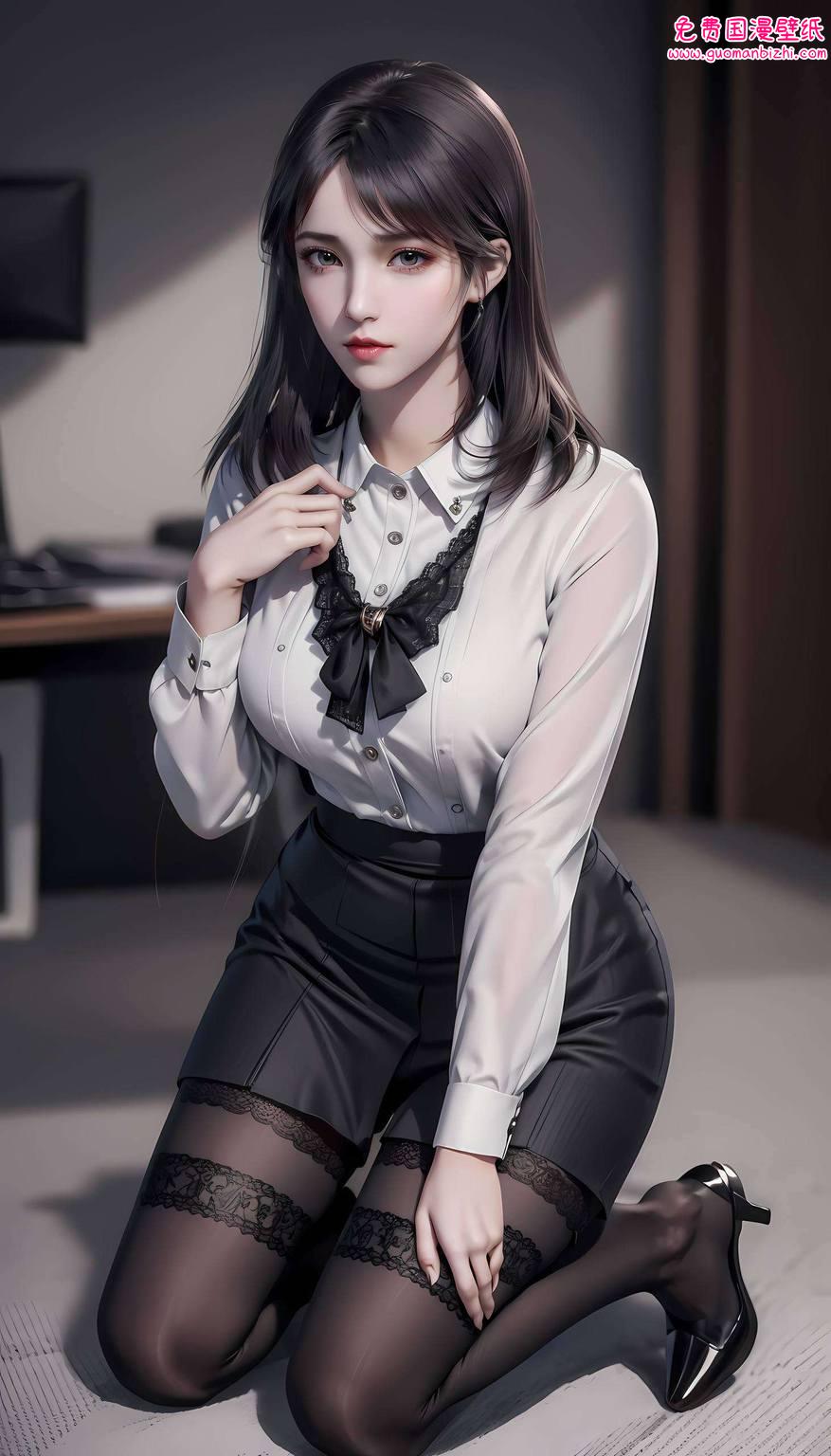 嘿今天给大家带来一款超炫的苹果炫彩壁纸——那就是我们的国漫女神徐欣啦！身着华丽礼服