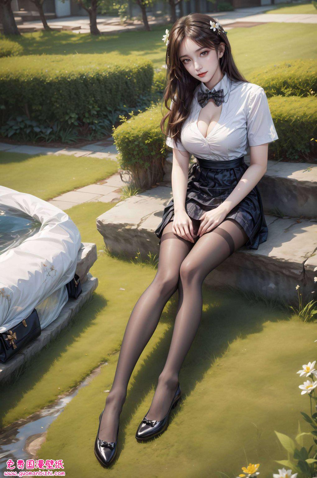 高清壁纸中的她仿佛随时将从屏幕中走出