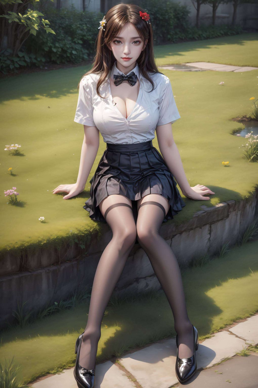 在4k视频素材中舞动动漫美女的灵动身影
