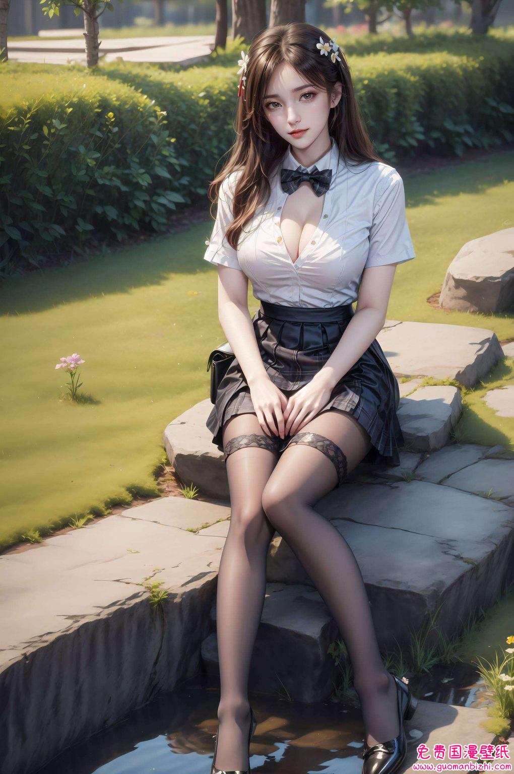 今日有幸为大家介绍一款AI图片精细角色苹果炫彩壁纸令人心醉神迷