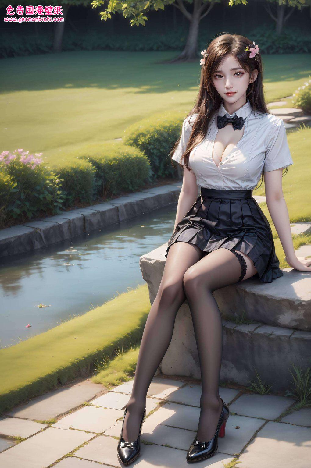 徐欣裙子的每一个像素都承载着国漫之美她的倩影如诗