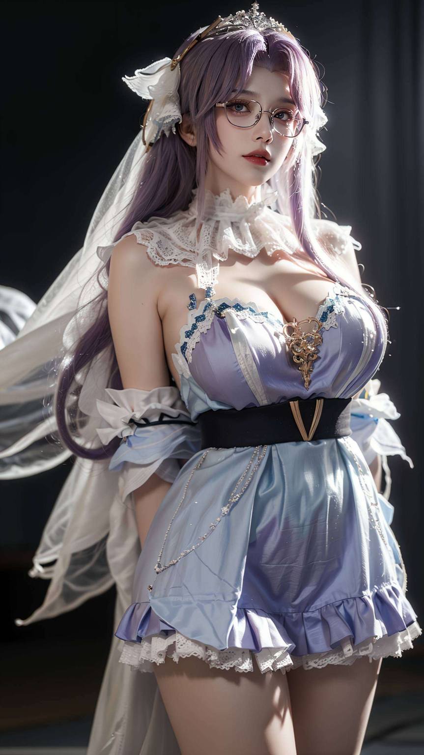 还带着一丝小调皮不仅美得让人心动