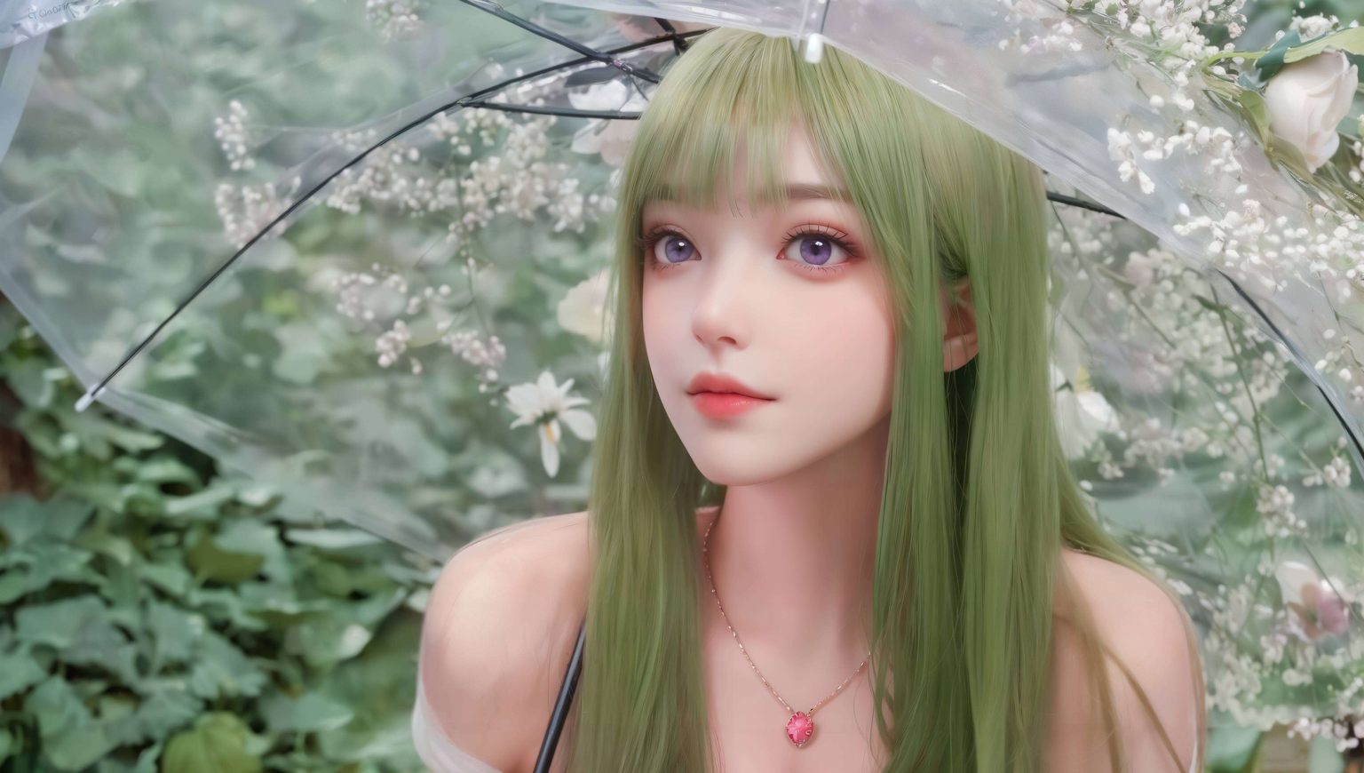 绿意盎然的芙蕖你的视野将被她温柔包裹