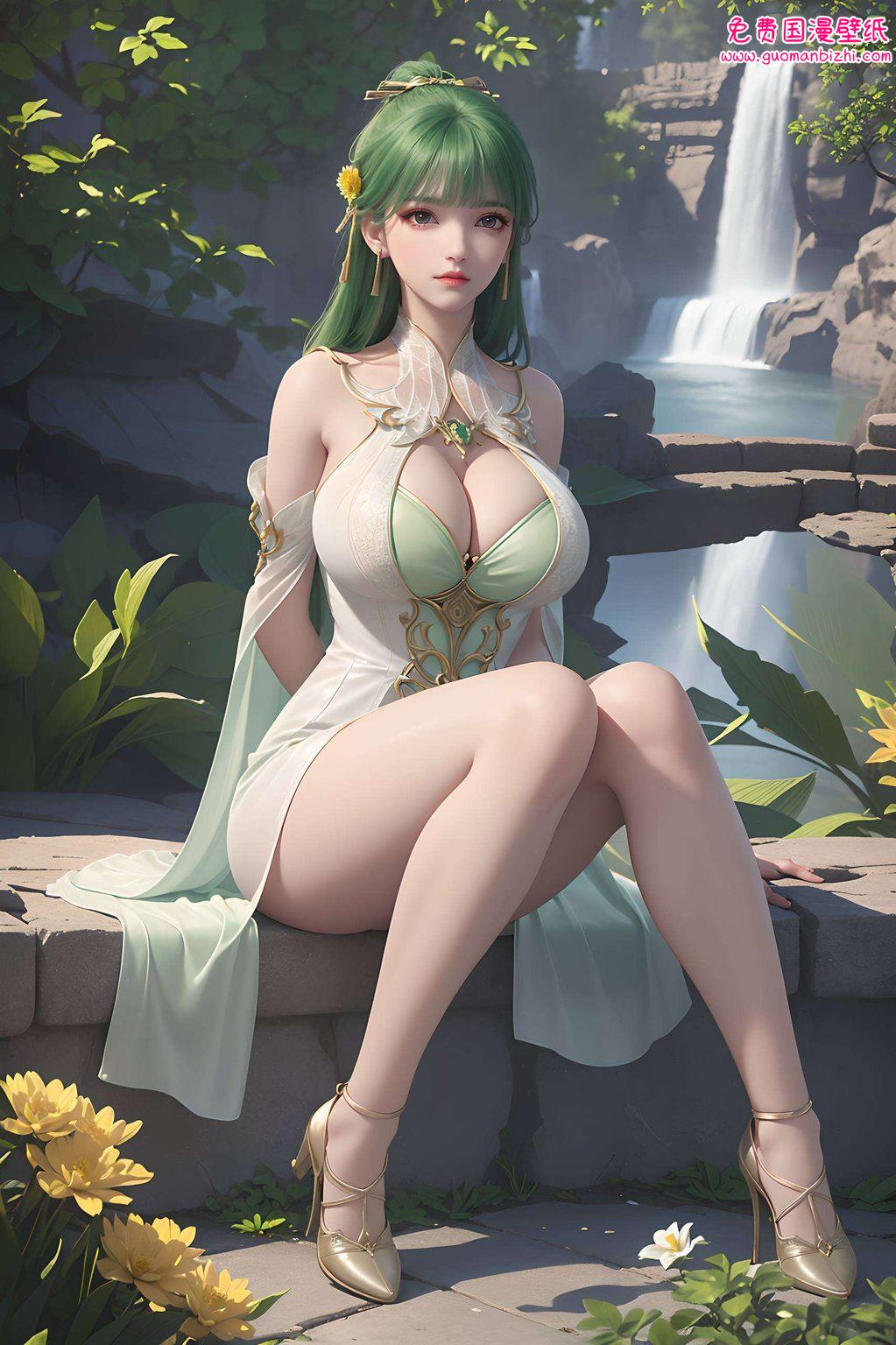 她的倩影如梦幻般流转国漫女神芙蕖翩翩起舞