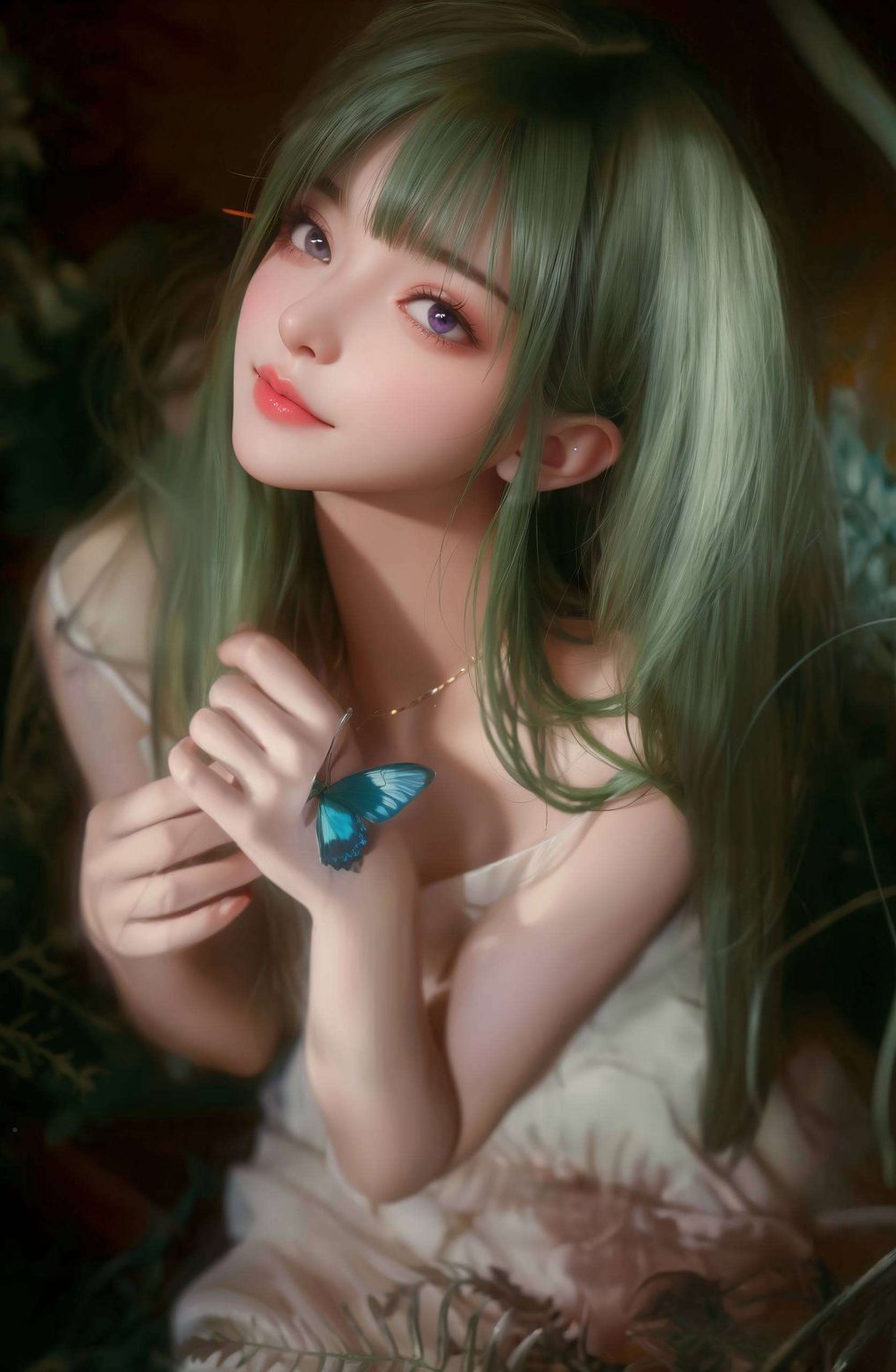 她的每一次转身在绚丽的光影交织中