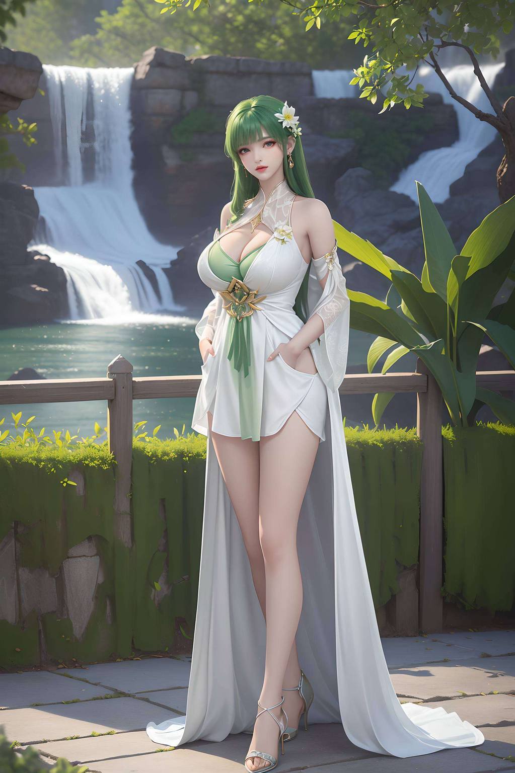 那一抹淡雅的芙蕖旧建模壁纸宛如仙子踏雪而来