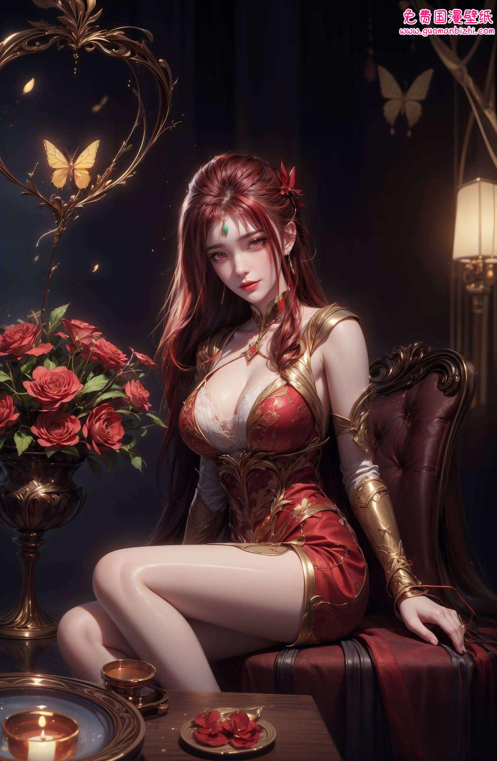 这幅AIGC极简壁纸翩翩起舞