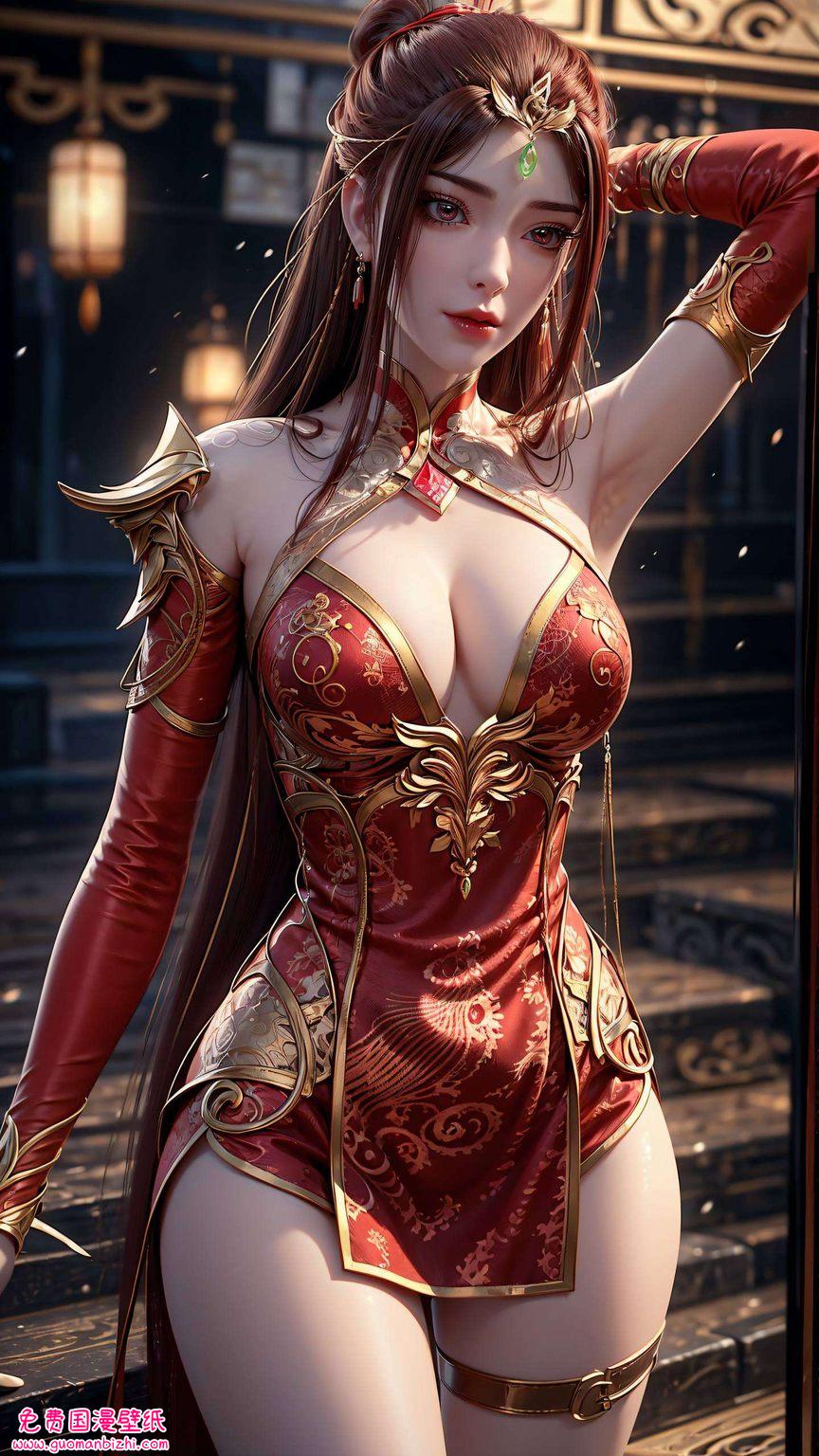 她是国漫中的绝世美女红凰展翅